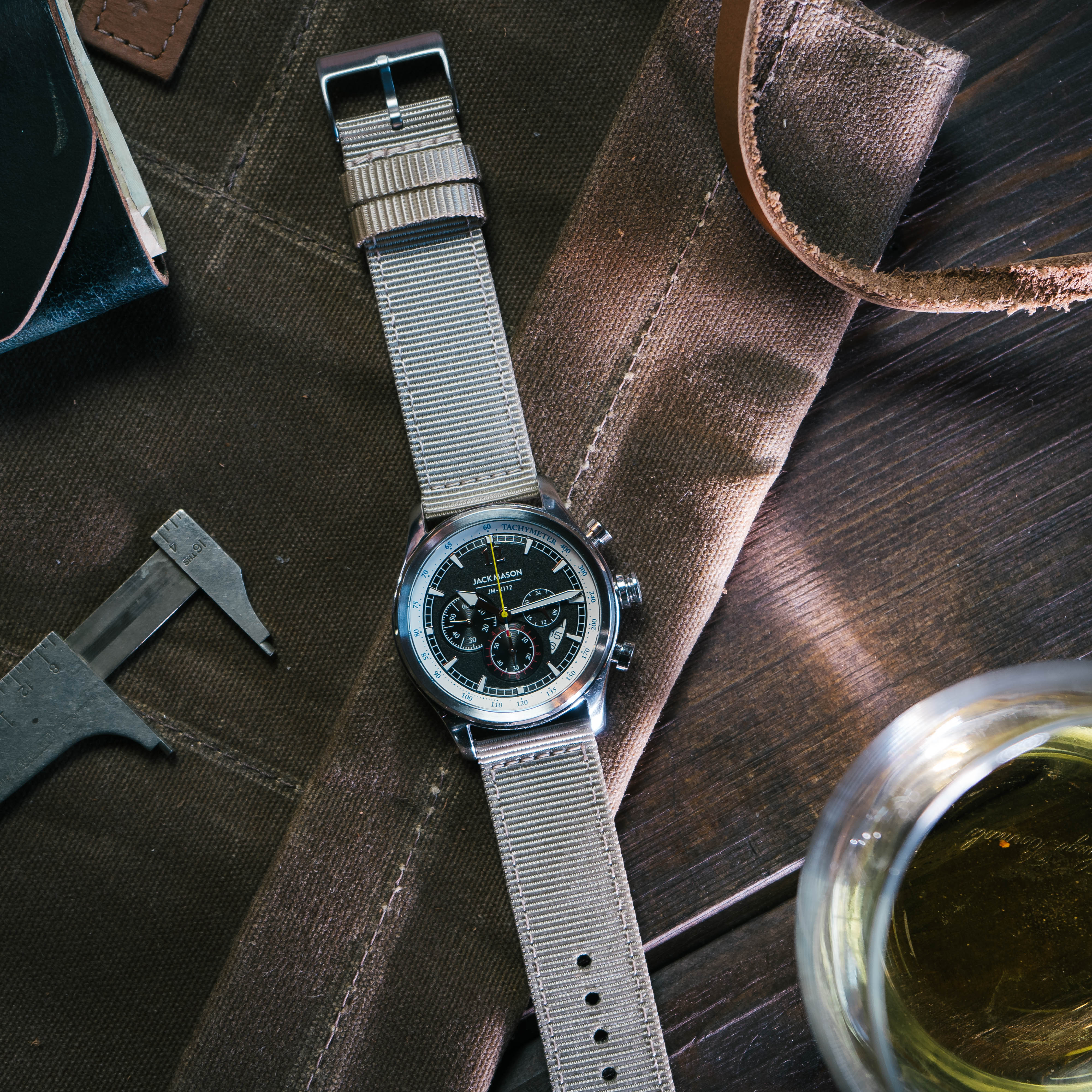 Khaki Tan Two Piece NATO® style Watch Band - Image 2