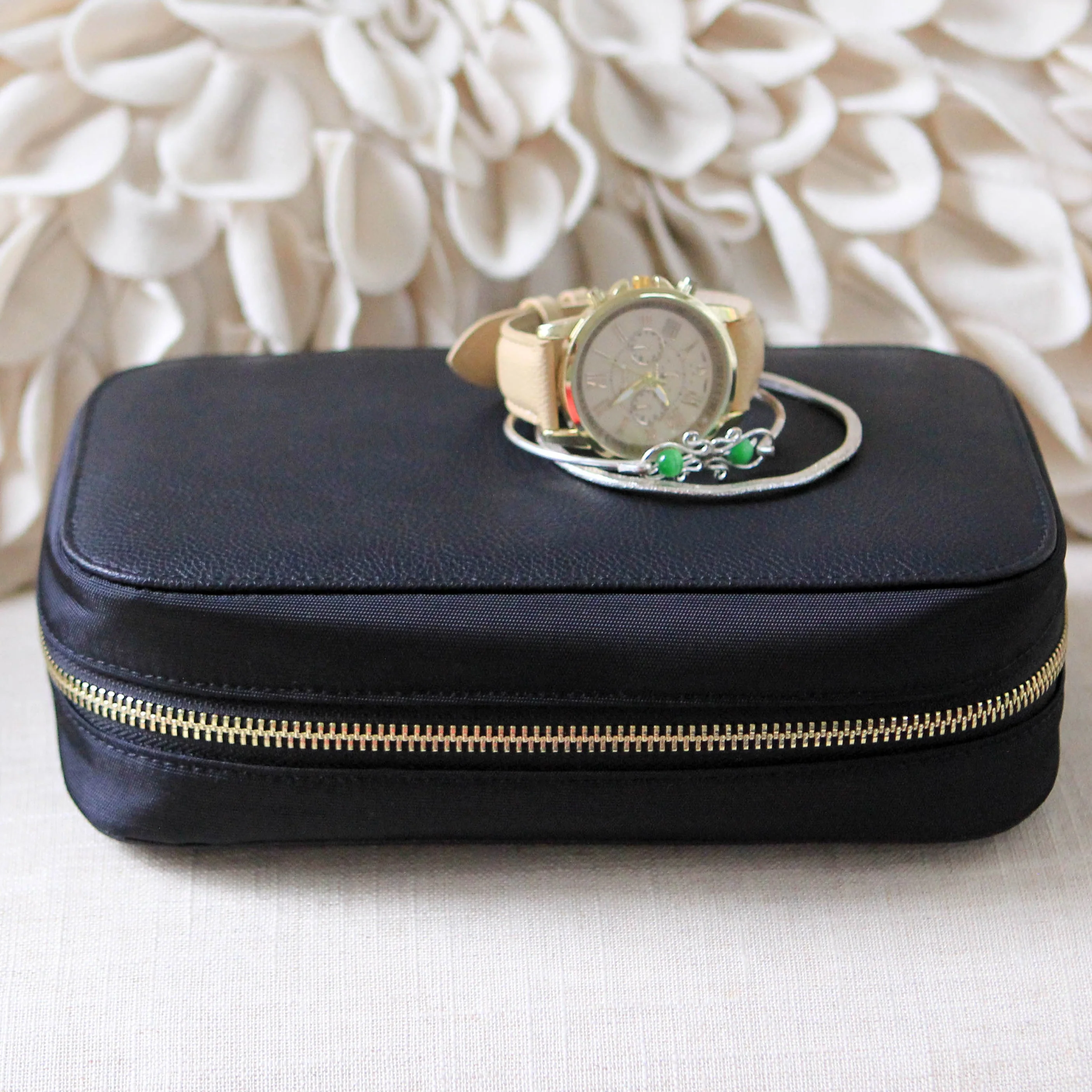 Large Travel Jewelry Organizer - Black - Image 12