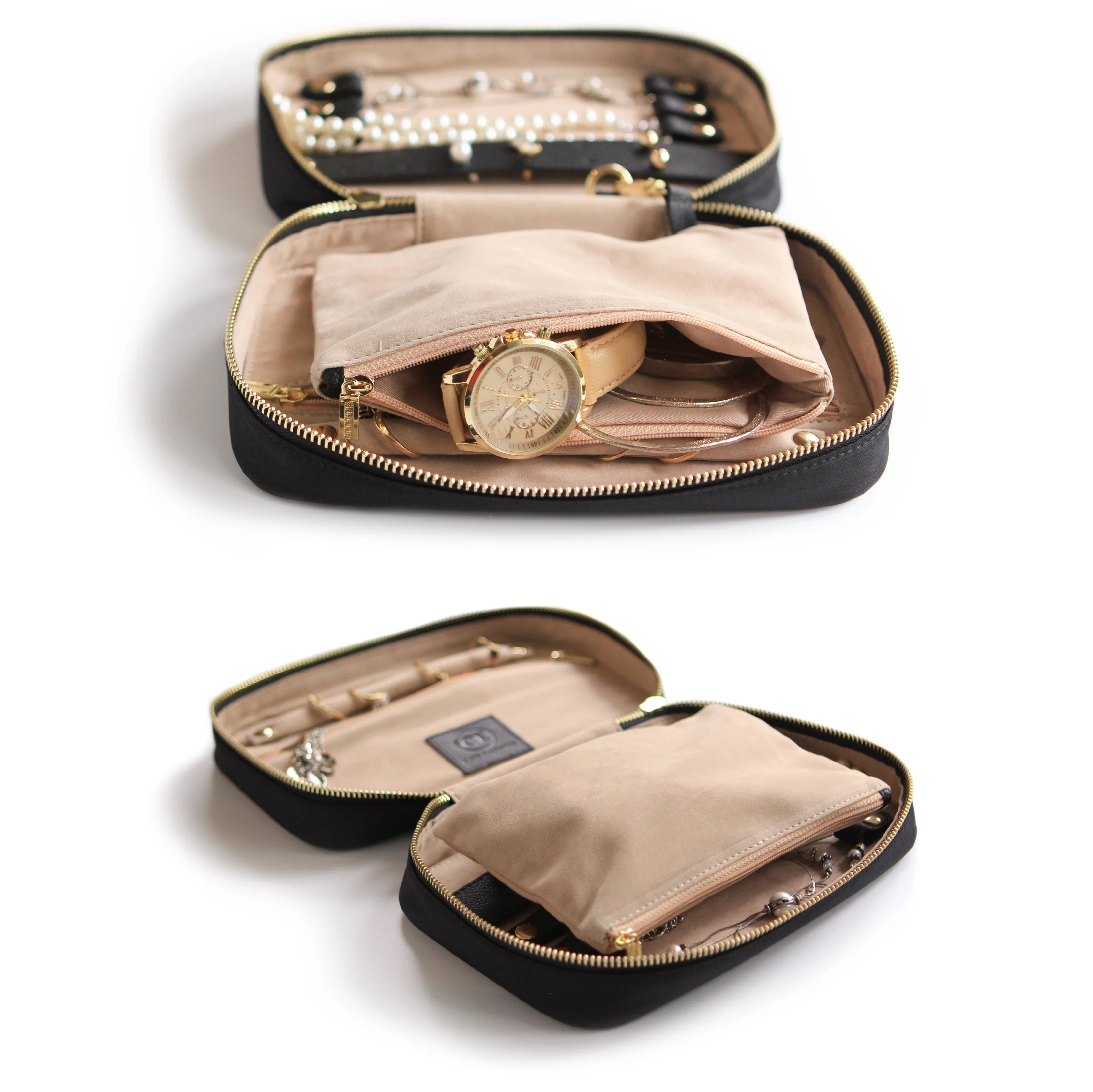 Large Travel Jewelry Organizer - Black - Image 4