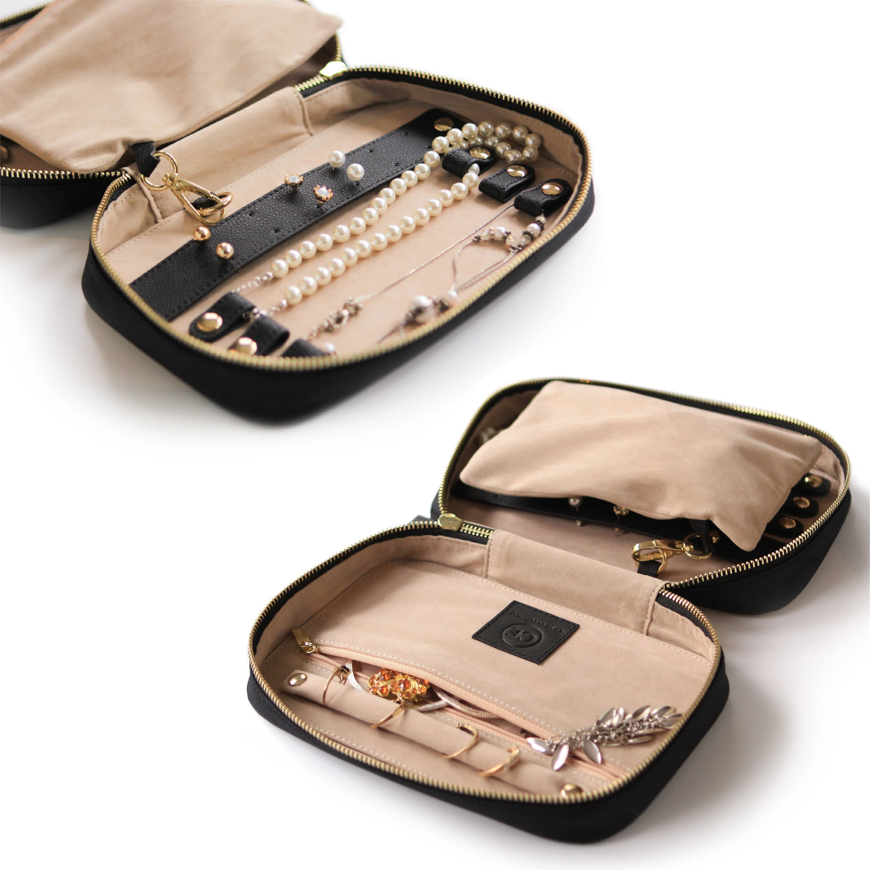 Large Travel Jewelry Organizer - Black - Image 7