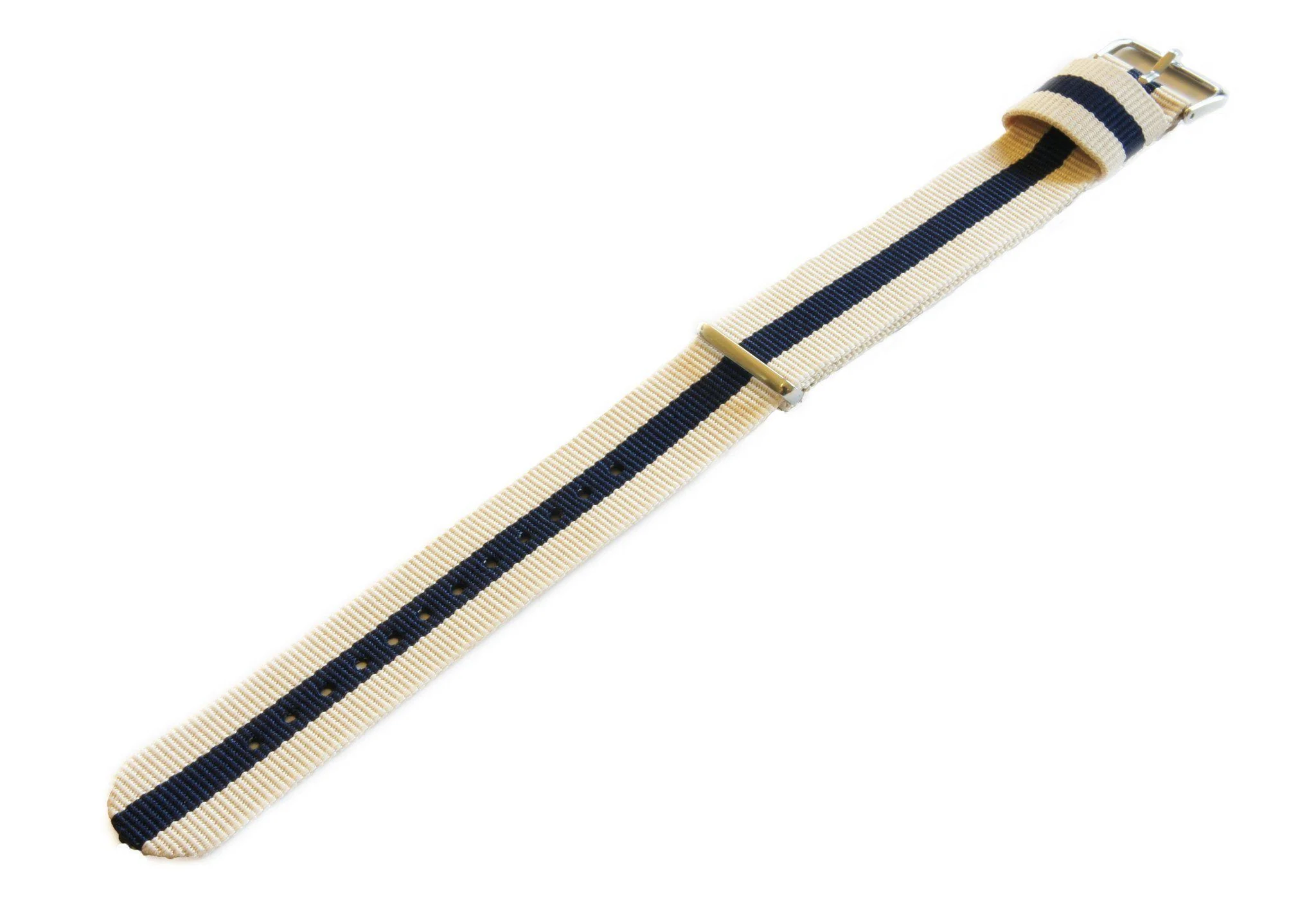 Linen And Navy NATO® style Watch Band - Image 3