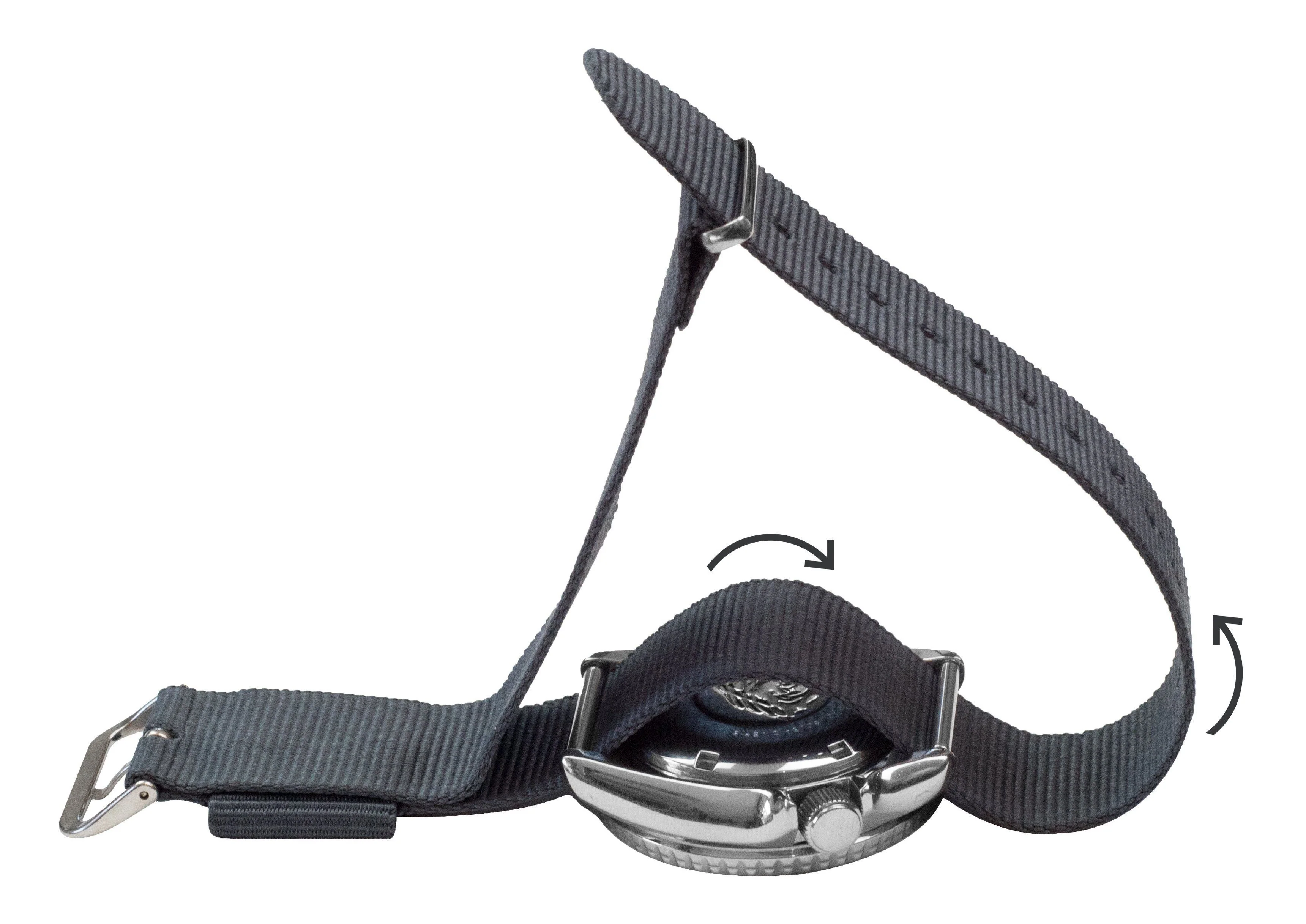 Linen And Navy NATO® style Watch Band - Image 5