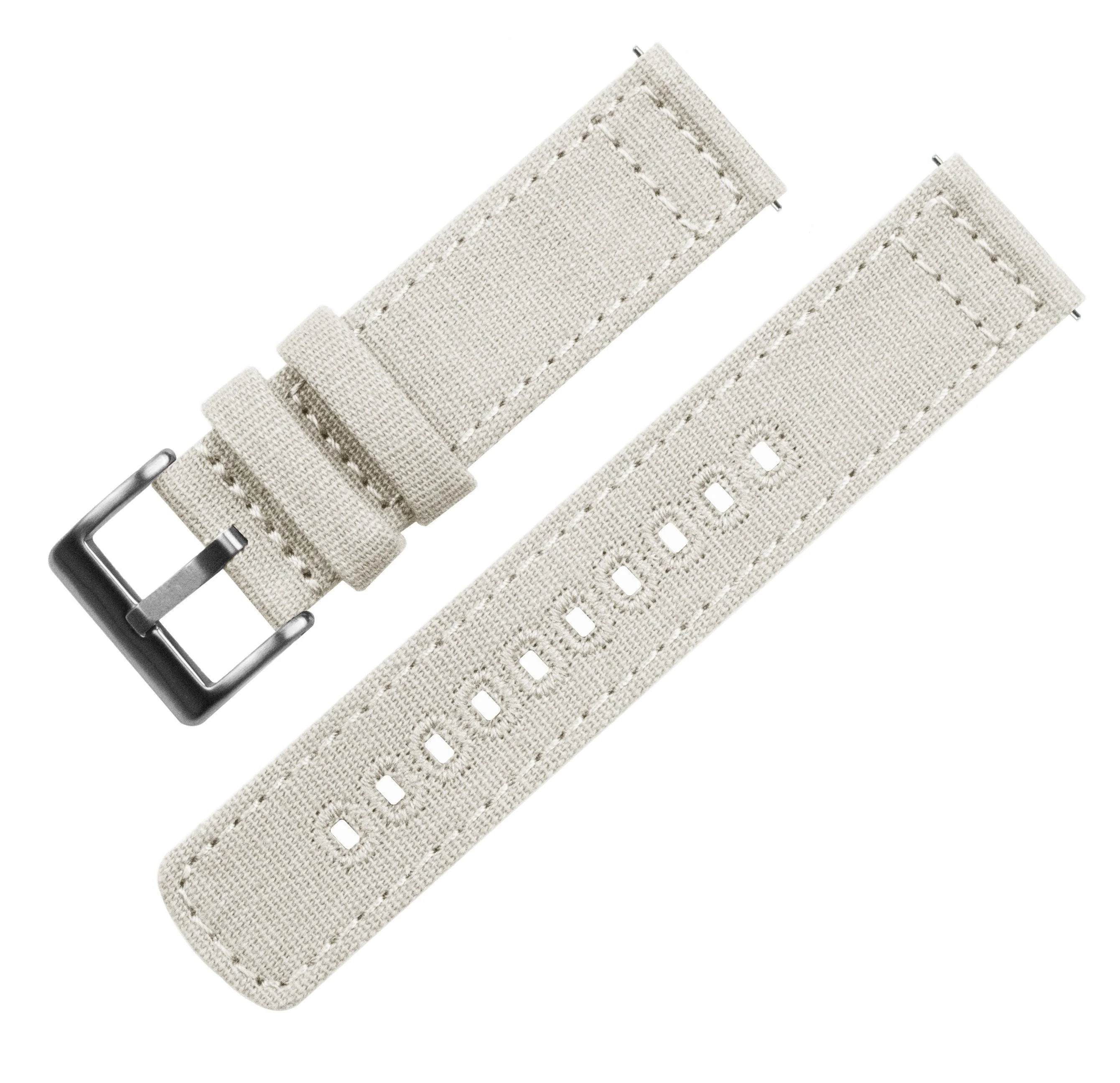 Linen White Premium Canvas Watch Band - Image 3