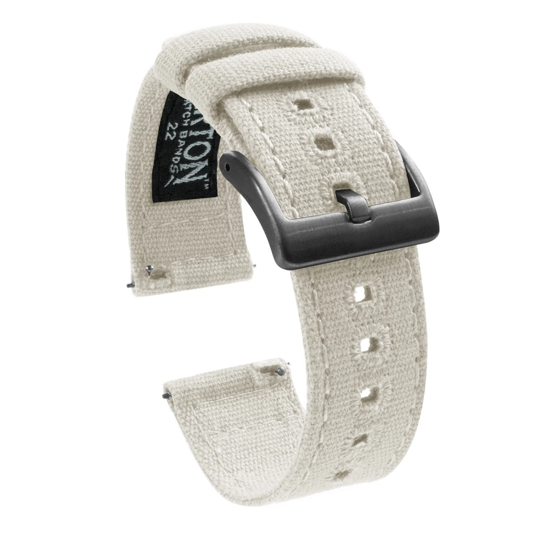 Linen White Premium Canvas Watch Band - Image 9