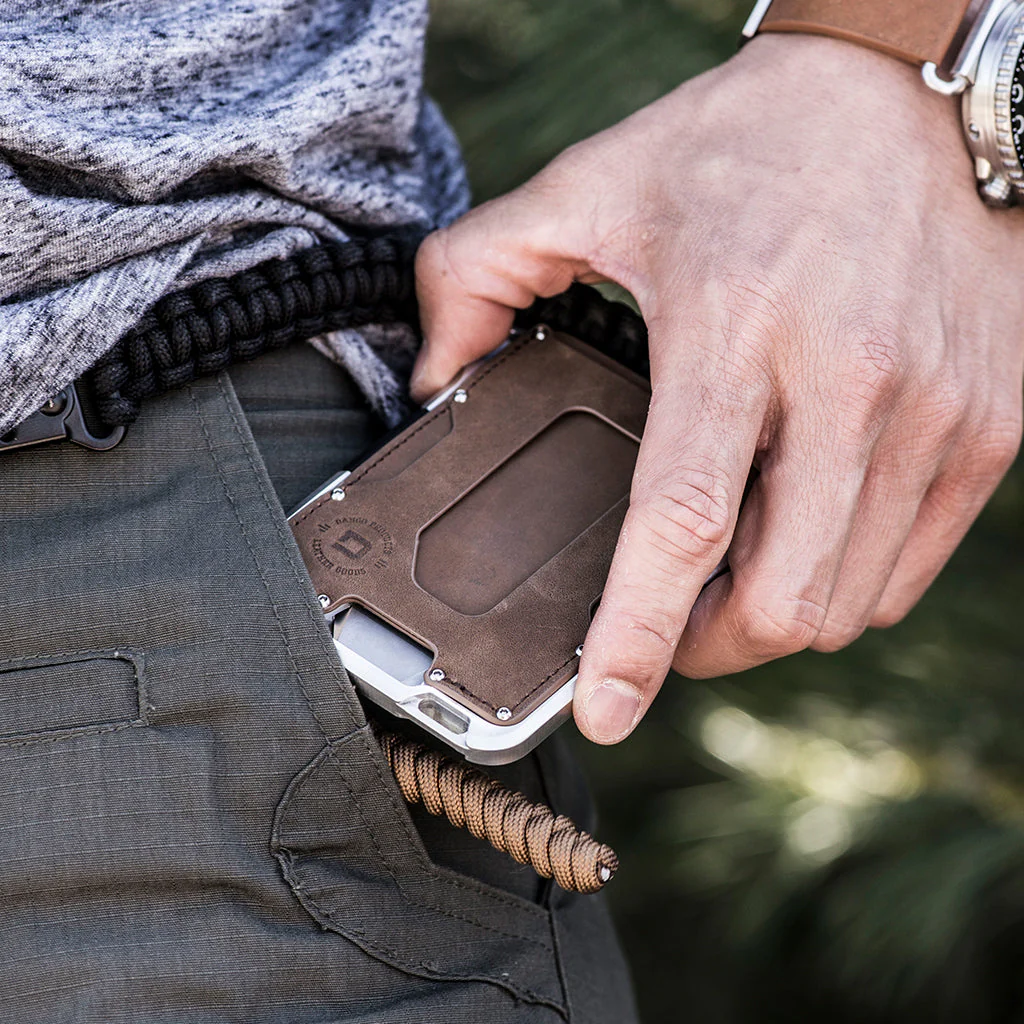 M1 MAVERICK™ TACTICAL WALLET - SINGLE POCKET RAWHIDE LEATHER - Image 10