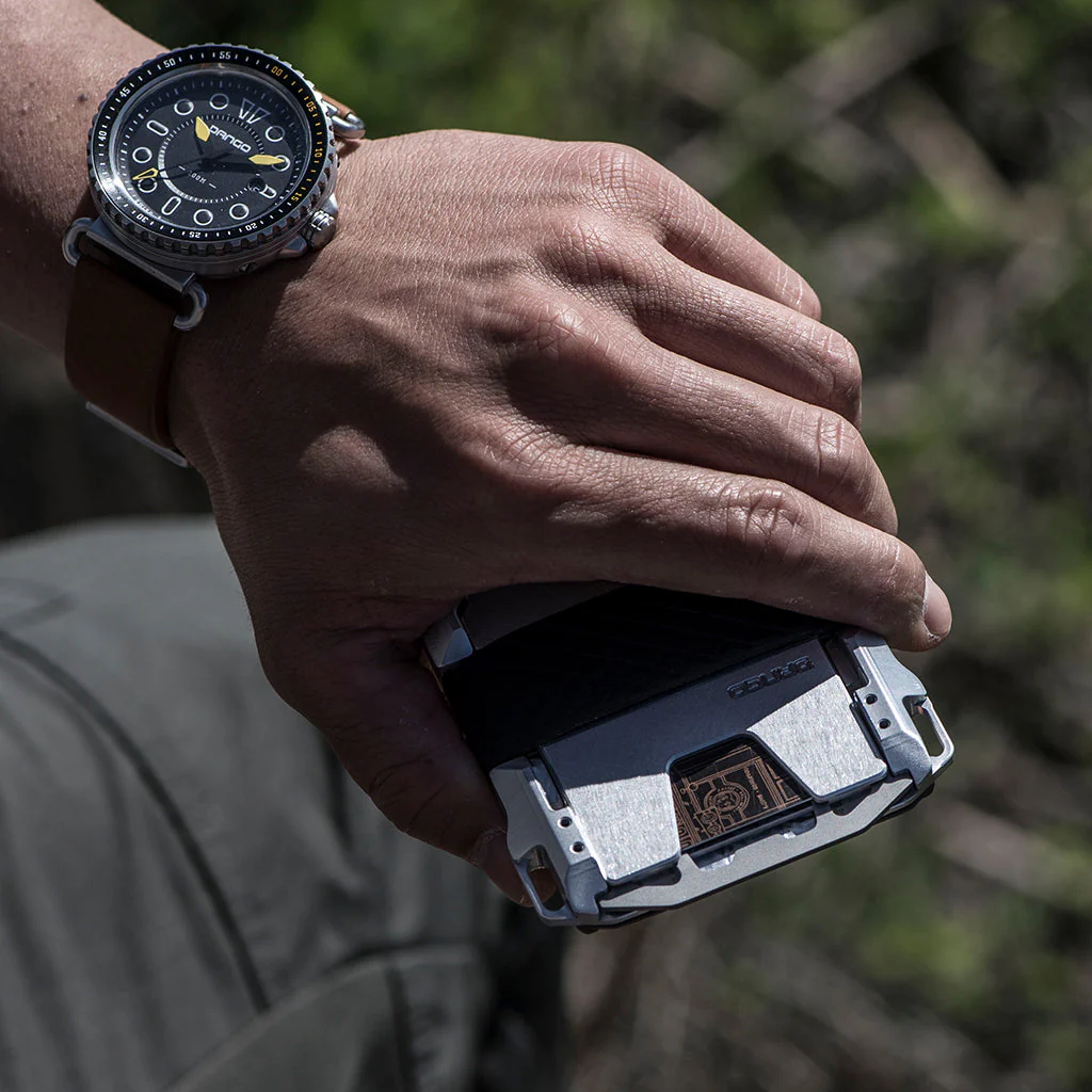 M1 MAVERICK™ TACTICAL WALLET - SINGLE POCKET RAWHIDE LEATHER - Image 12