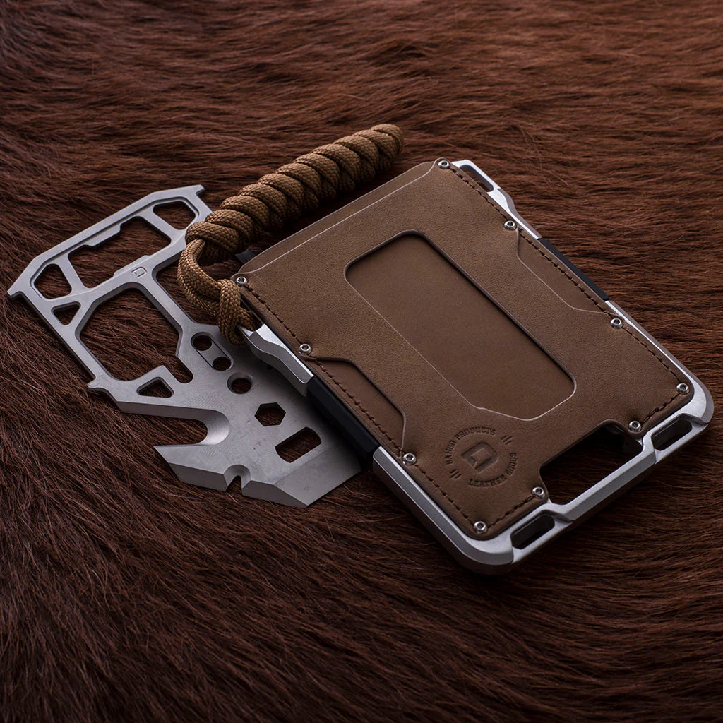 M1 MAVERICK™ TACTICAL WALLET - SINGLE POCKET RAWHIDE LEATHER - Image 5
