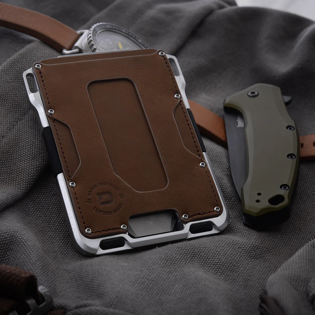 M1 MAVERICK™ TACTICAL WALLET - SINGLE POCKET RAWHIDE LEATHER - Image 6