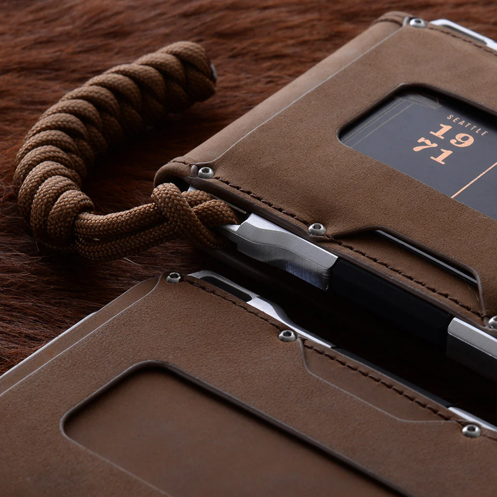 M1 MAVERICK™ TACTICAL WALLET - SINGLE POCKET RAWHIDE LEATHER - Image 9