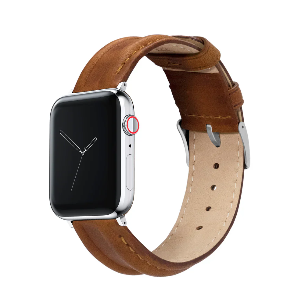 Maverick Apple Watch Brown Leather Strap Bundle | 3 Watch Bands - Image 5