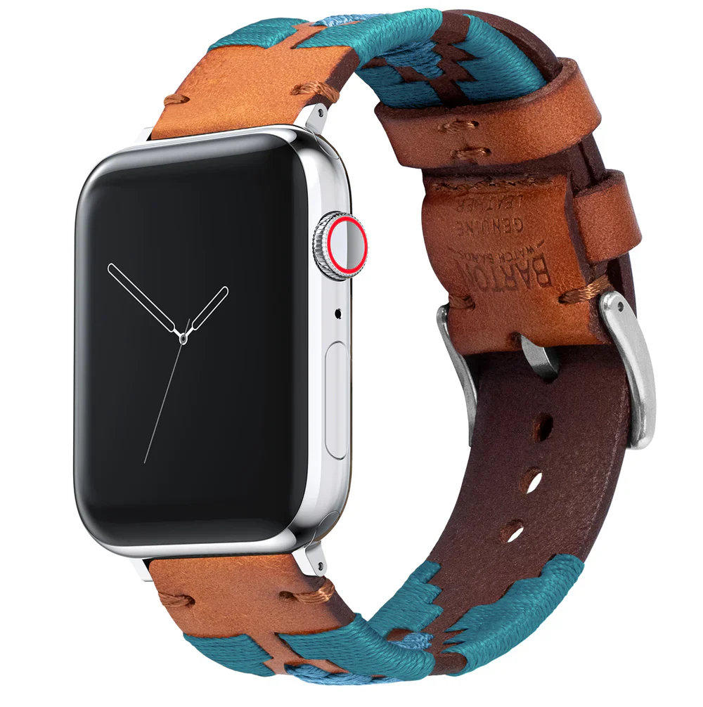 Maverick Apple Watch Brown Leather Strap Bundle | 3 Watch Bands - Image 6
