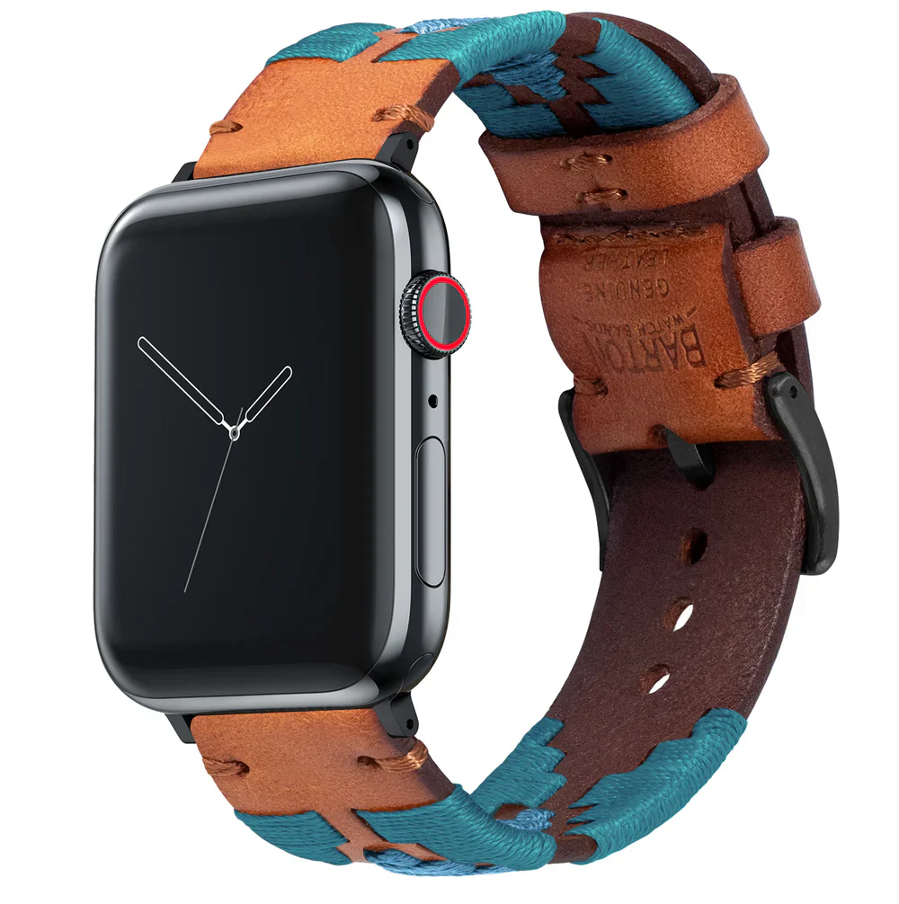 Maverick Apple Watch Brown Leather Strap Bundle | 3 Watch Bands - Image 9
