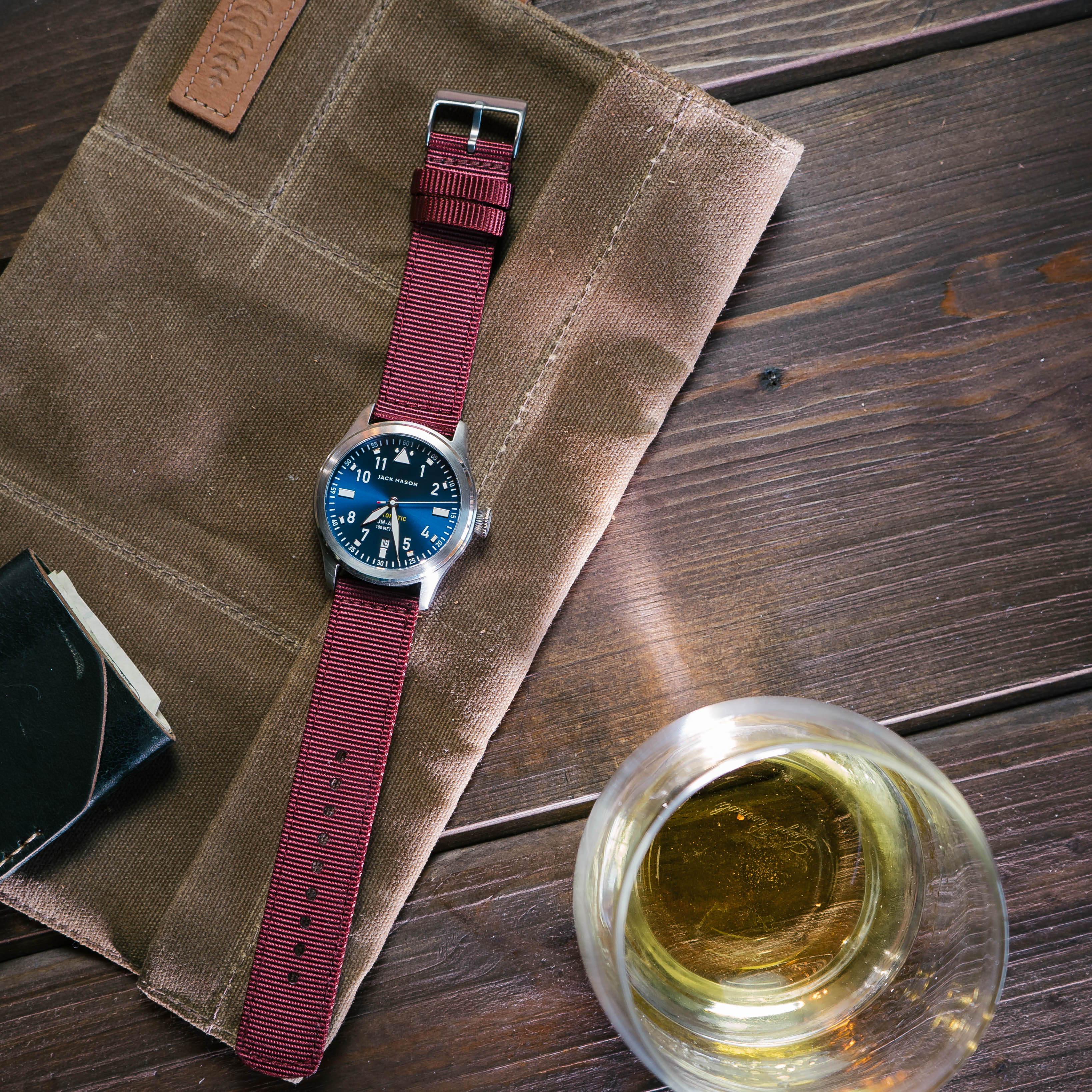 Merlot Two Piece NATO® style Watch Band - Image 2