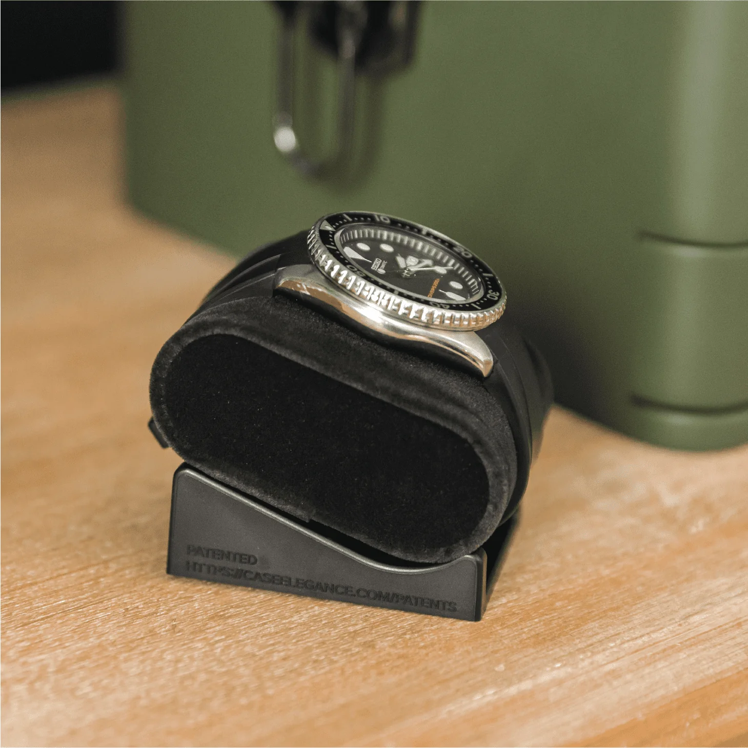 10-Slot Green Watch Box with Modular Storage & Accessory Drawer - Image 7