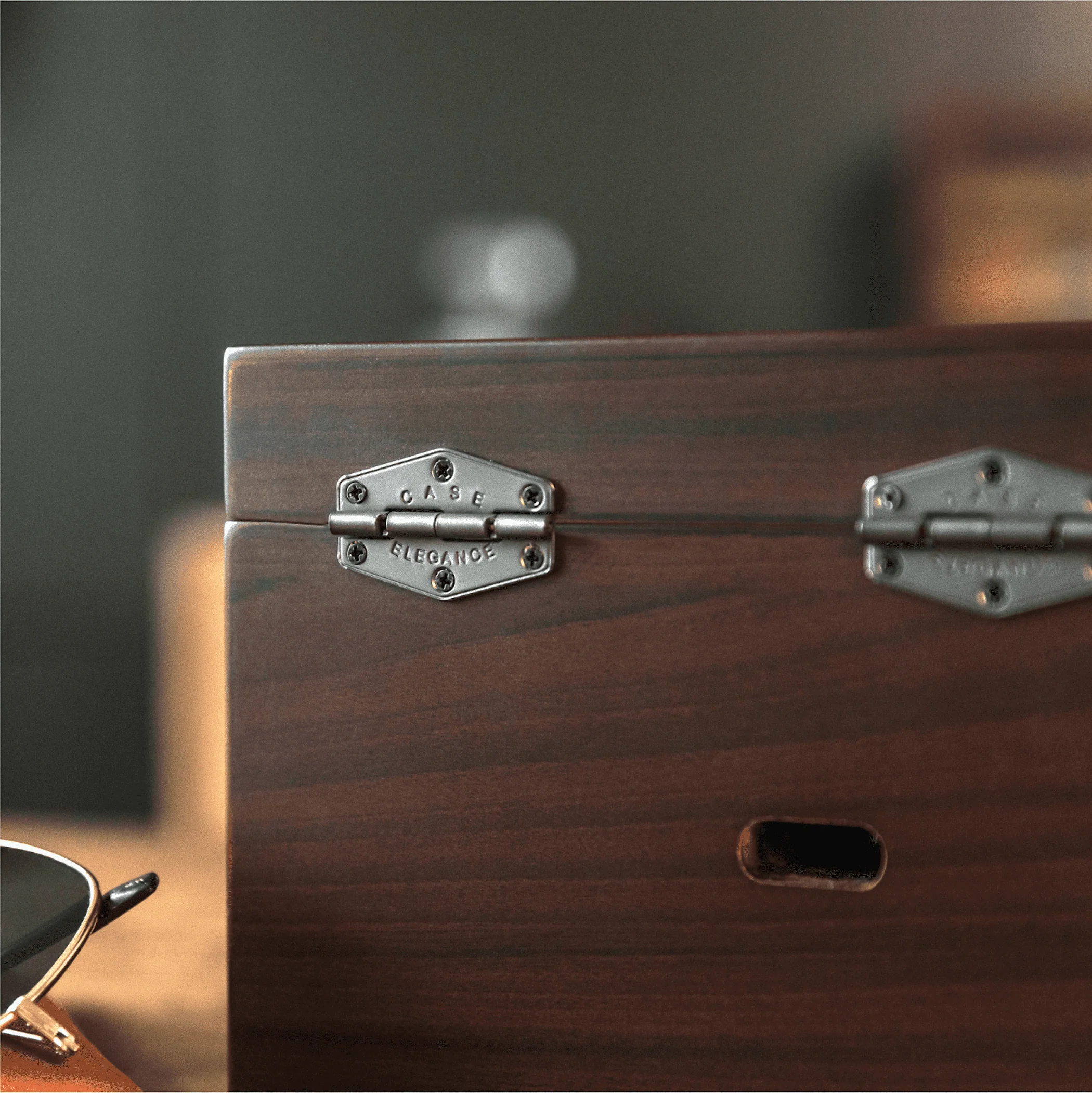 8-Slot Brown Watch Display Box with Velvet Lining and Glass Top - Image 8