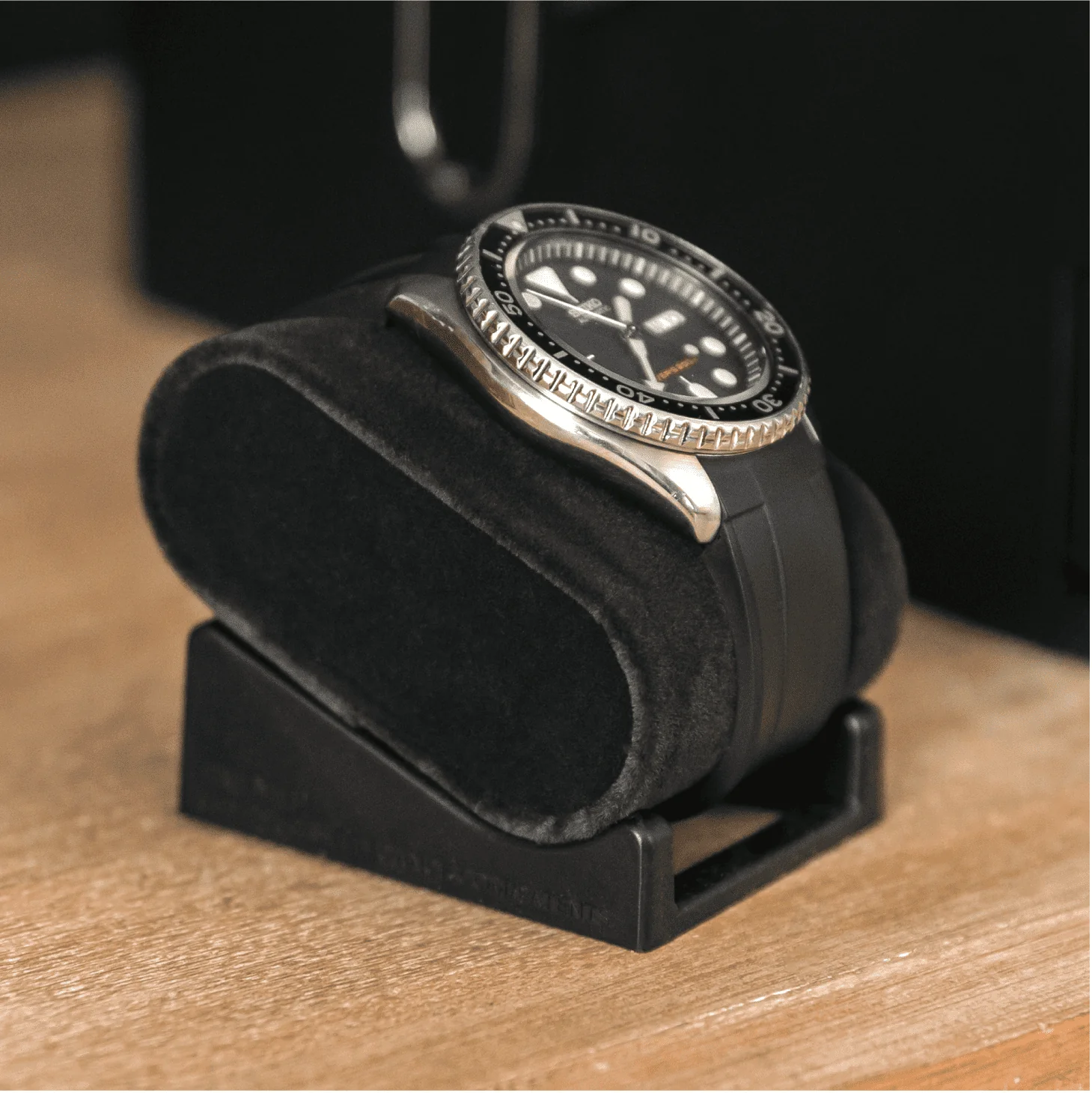 8-Slot Black Watch Storage Display Box with Velvet Lining and Glass Top - Image 8