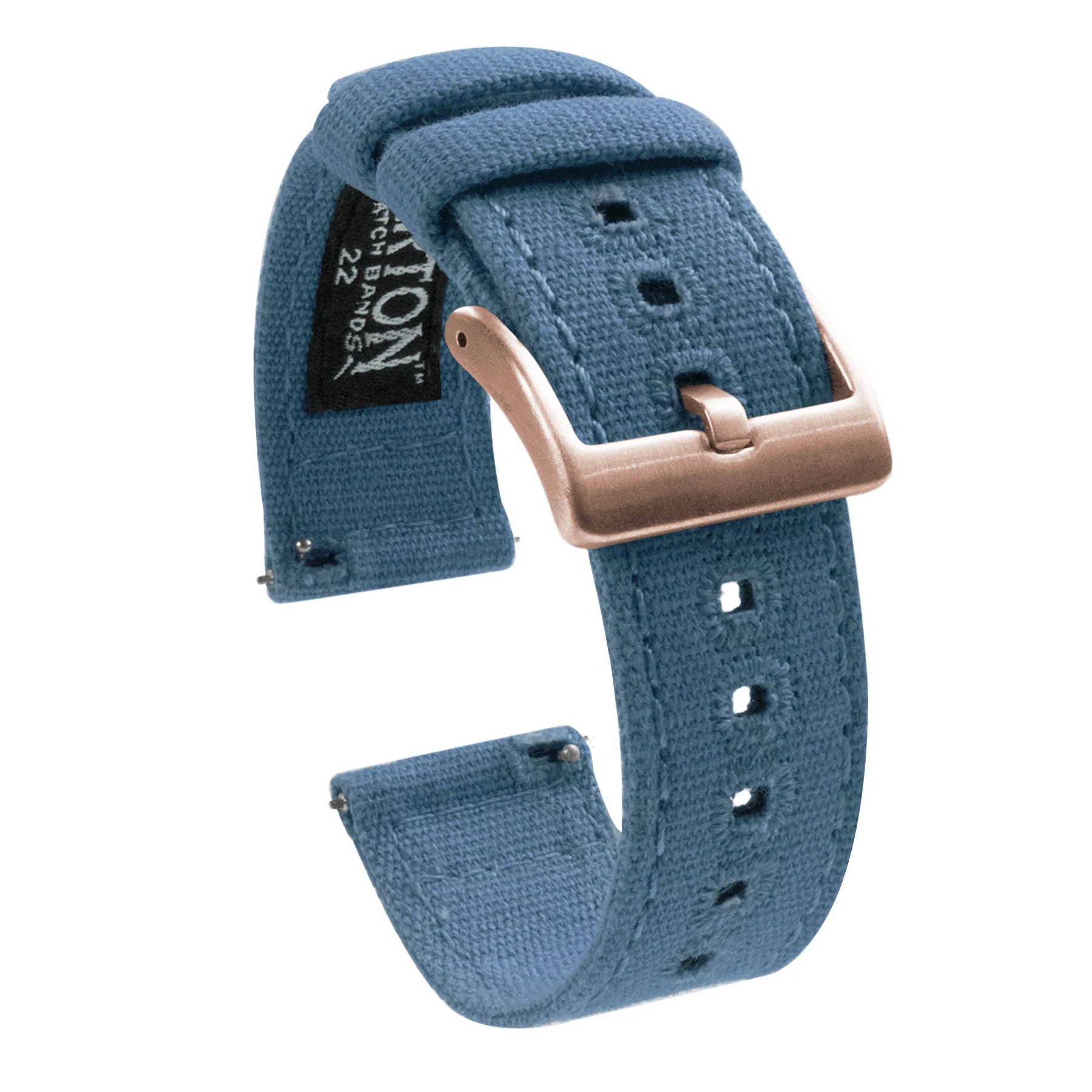 Nantucket Blue Premium Canvas Watch Band - Image 10