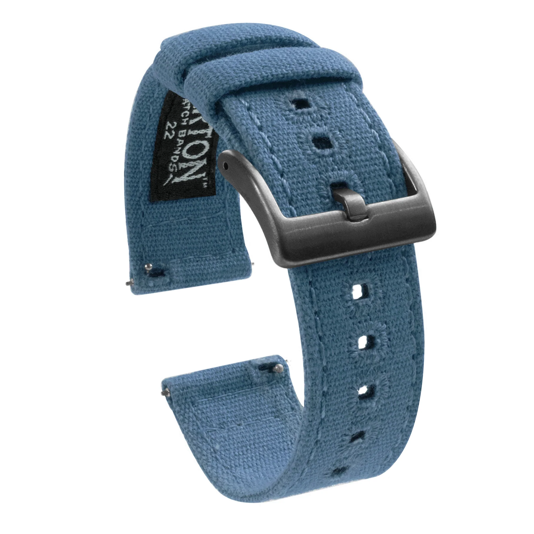 Nantucket Blue Premium Canvas Watch Band - Image 9
