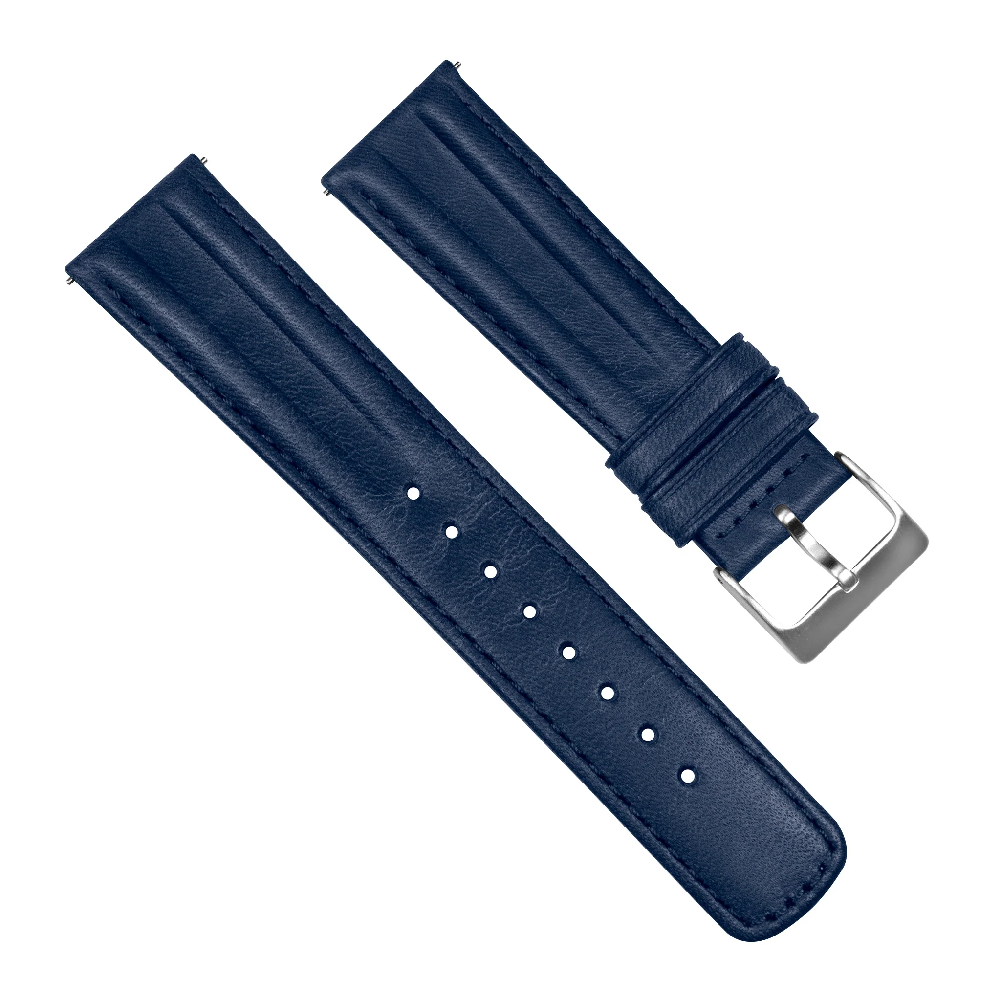 Navy Blue Classic Horween Leather Watch Band - Image 3