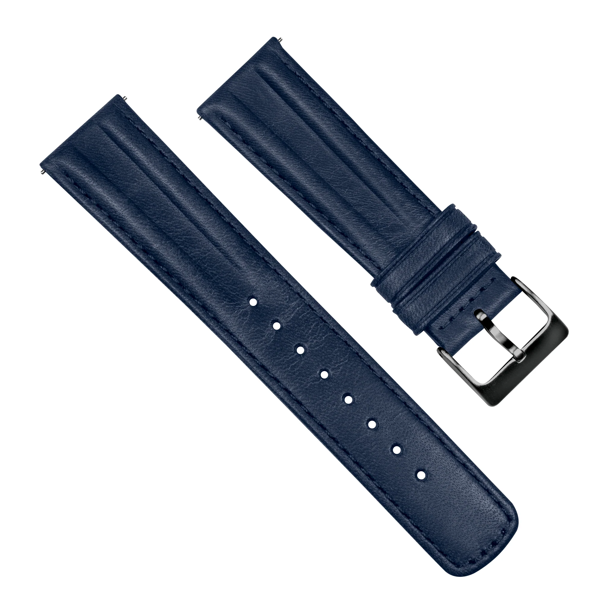 Navy Blue Classic Horween Leather Watch Band - Image 5