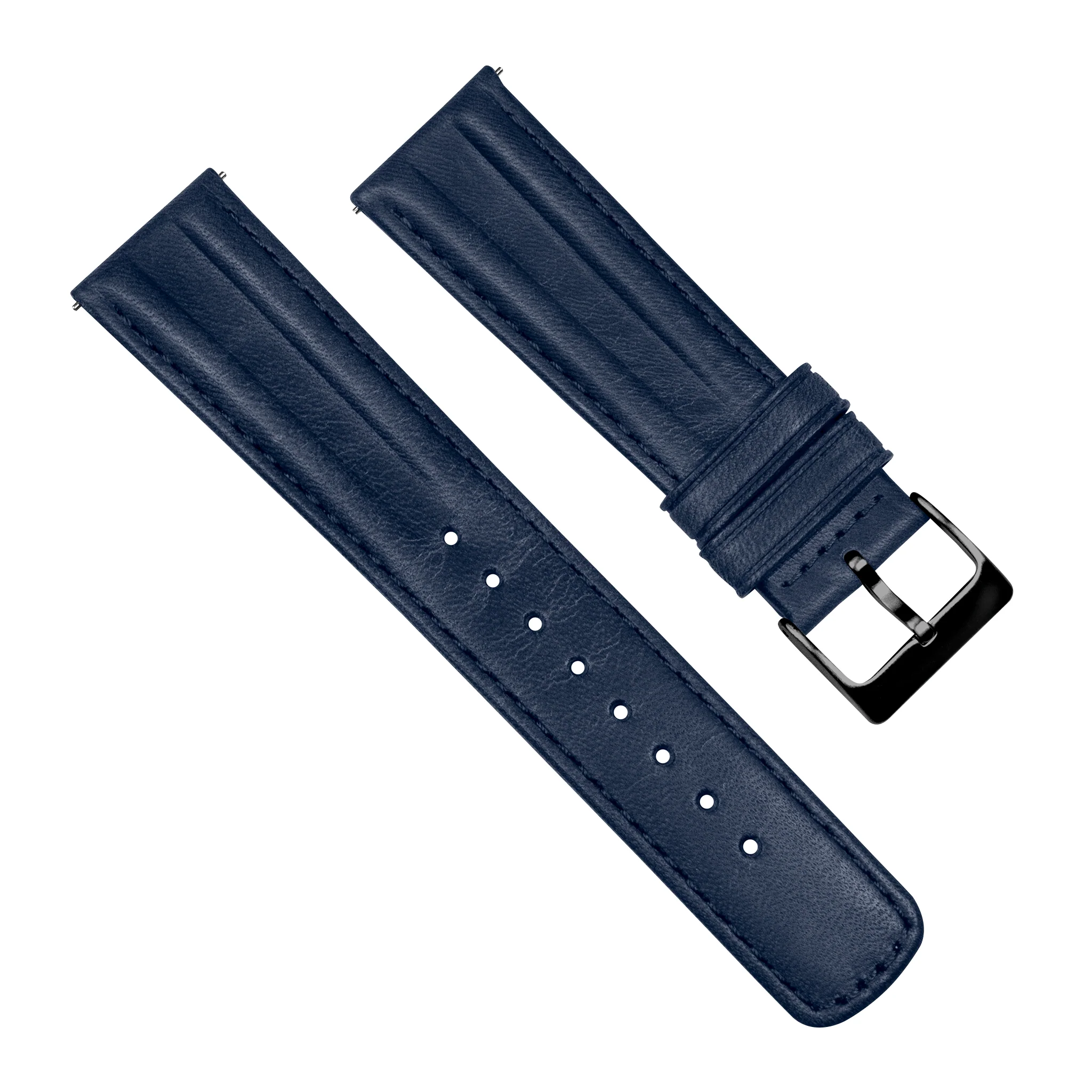 Navy Blue Classic Horween Leather Watch Band - Image 6