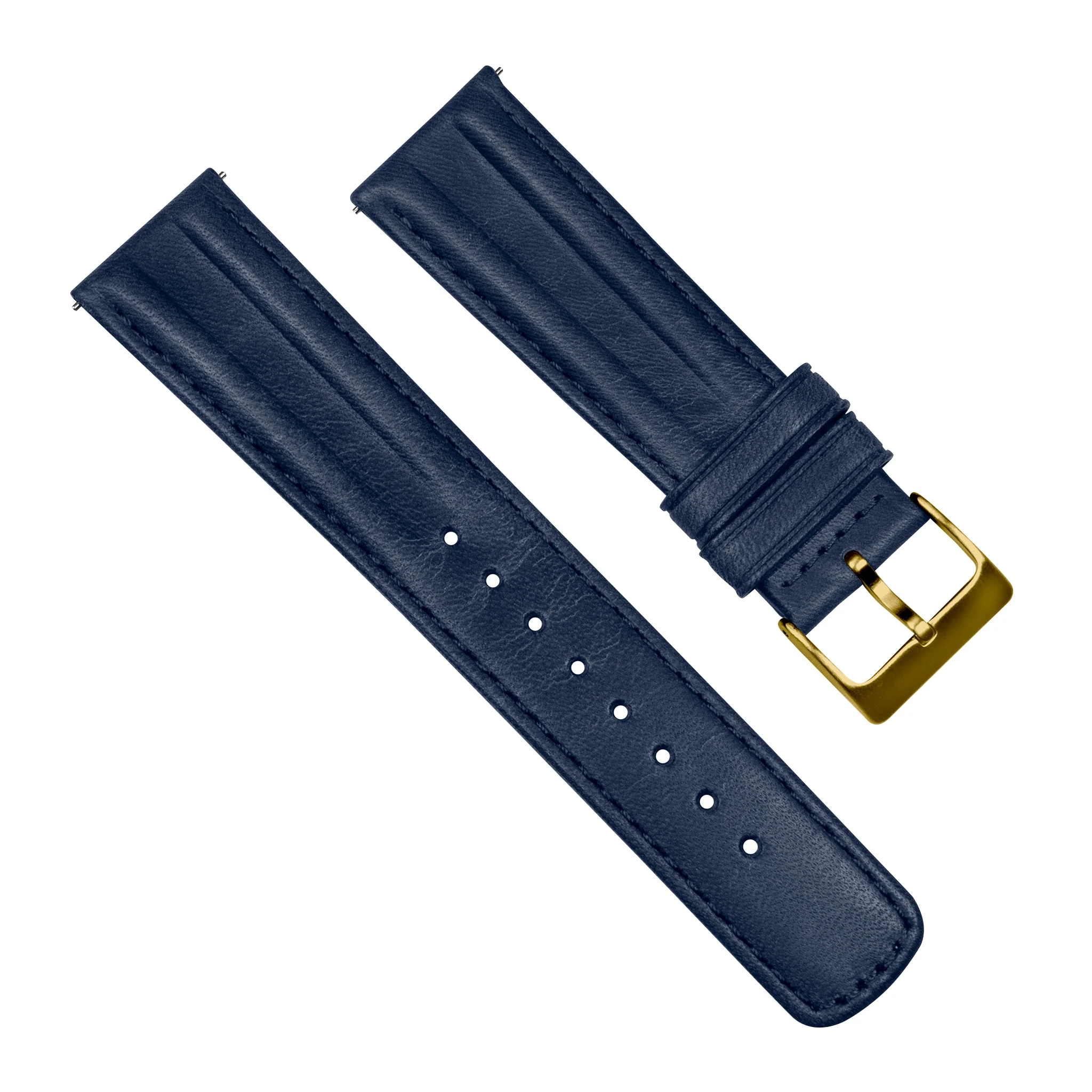 Navy Blue Classic Horween Leather Watch Band - Image 7