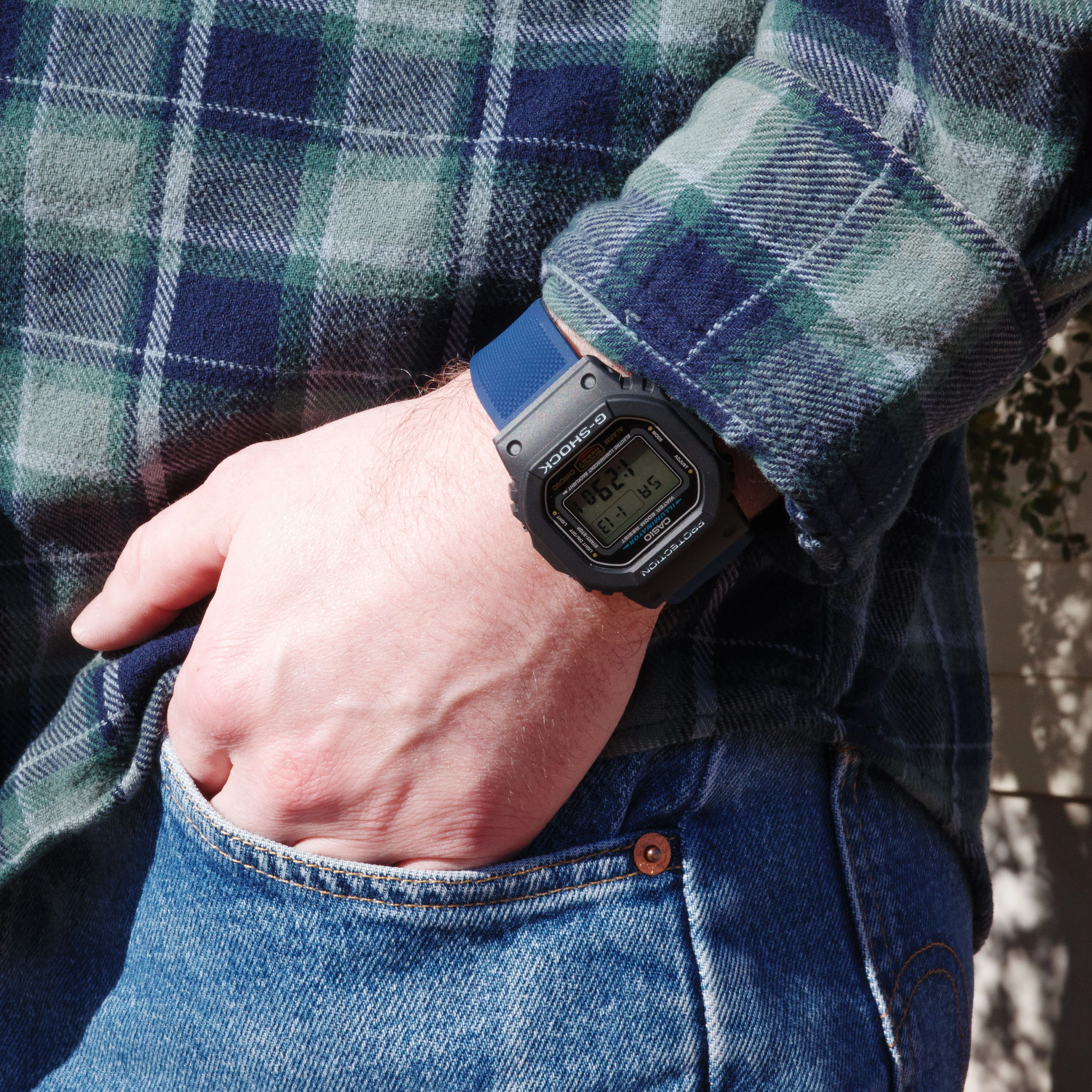 Navy Blue Elite Silicone Casio® G-Shock Watch Band - Image 4
