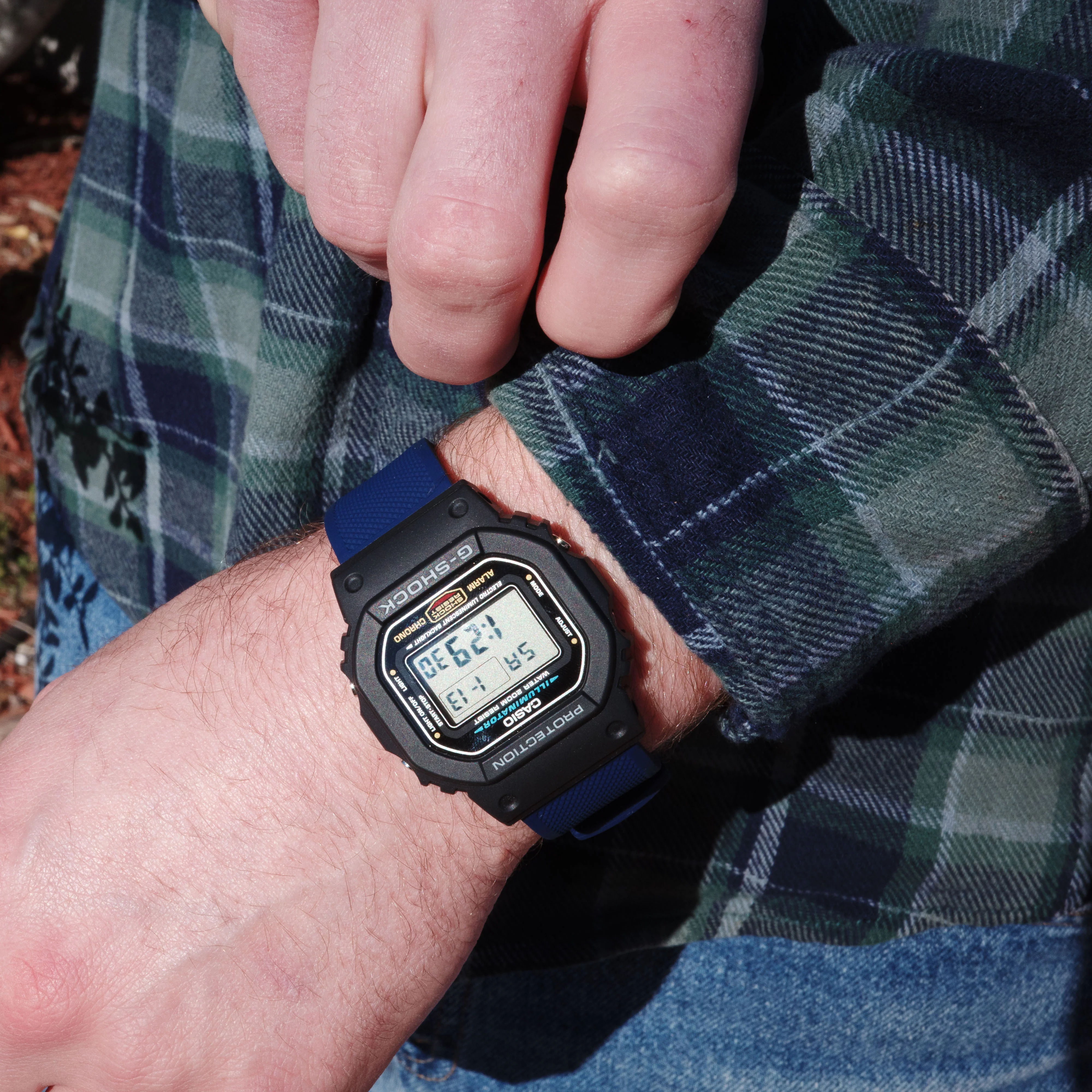 Navy Blue Elite Silicone Casio® G-Shock Watch Band - Image 5