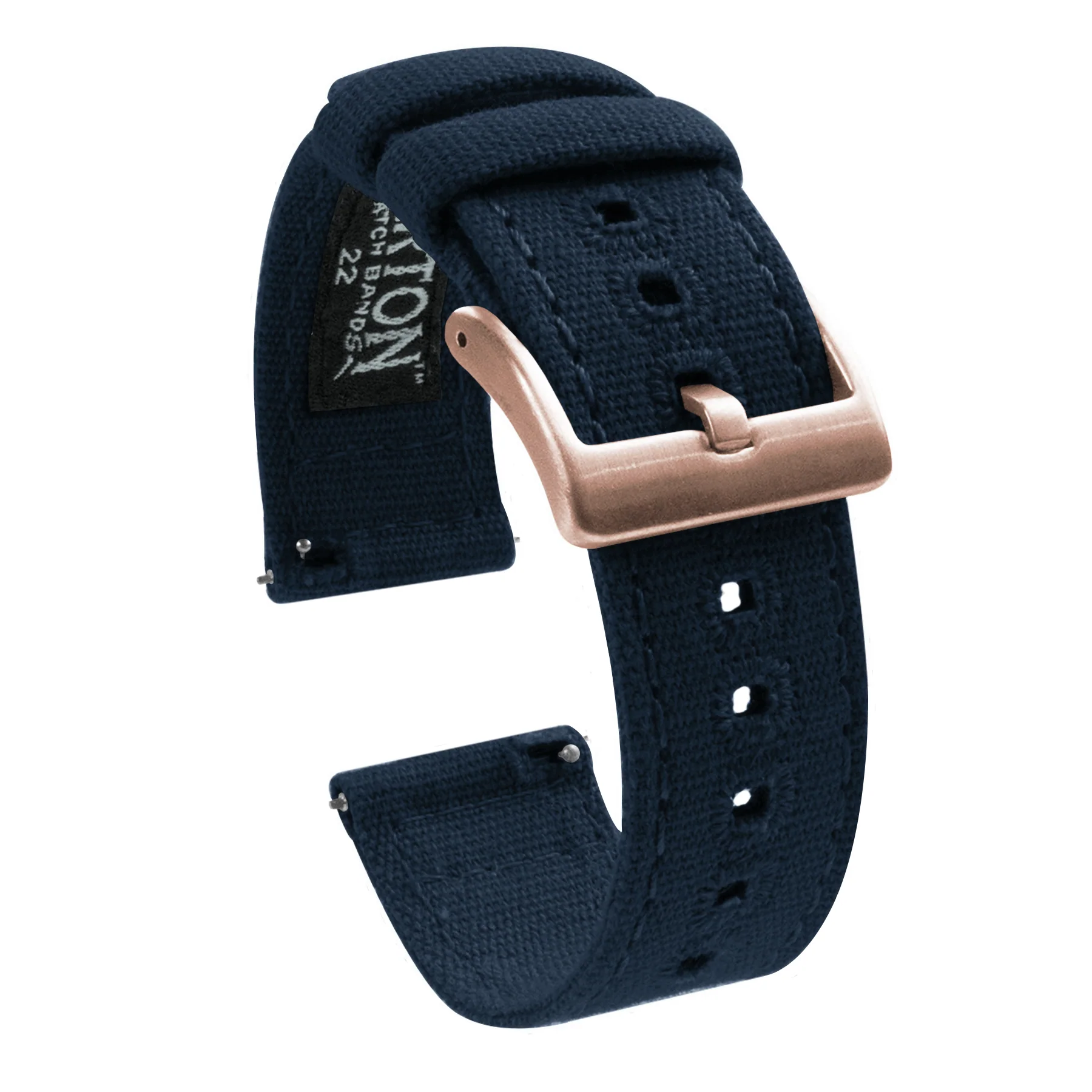 Navy Premium Canvas Watch Band - Image 10