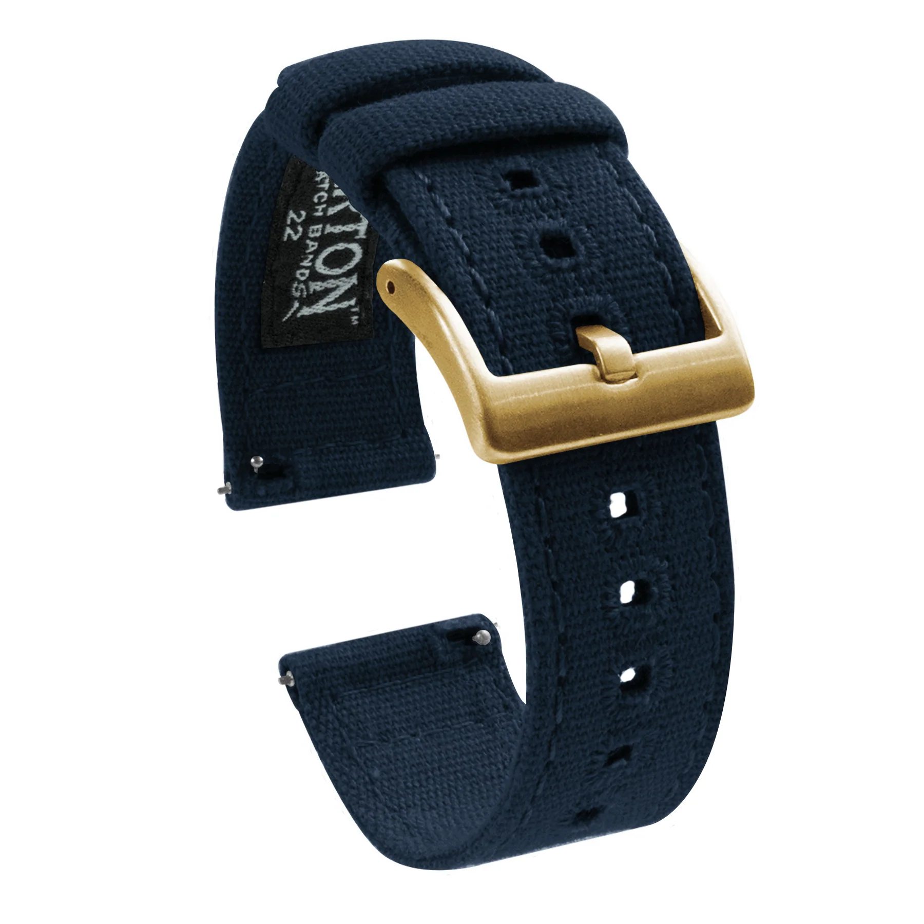 Navy Premium Canvas Watch Band - Image 11