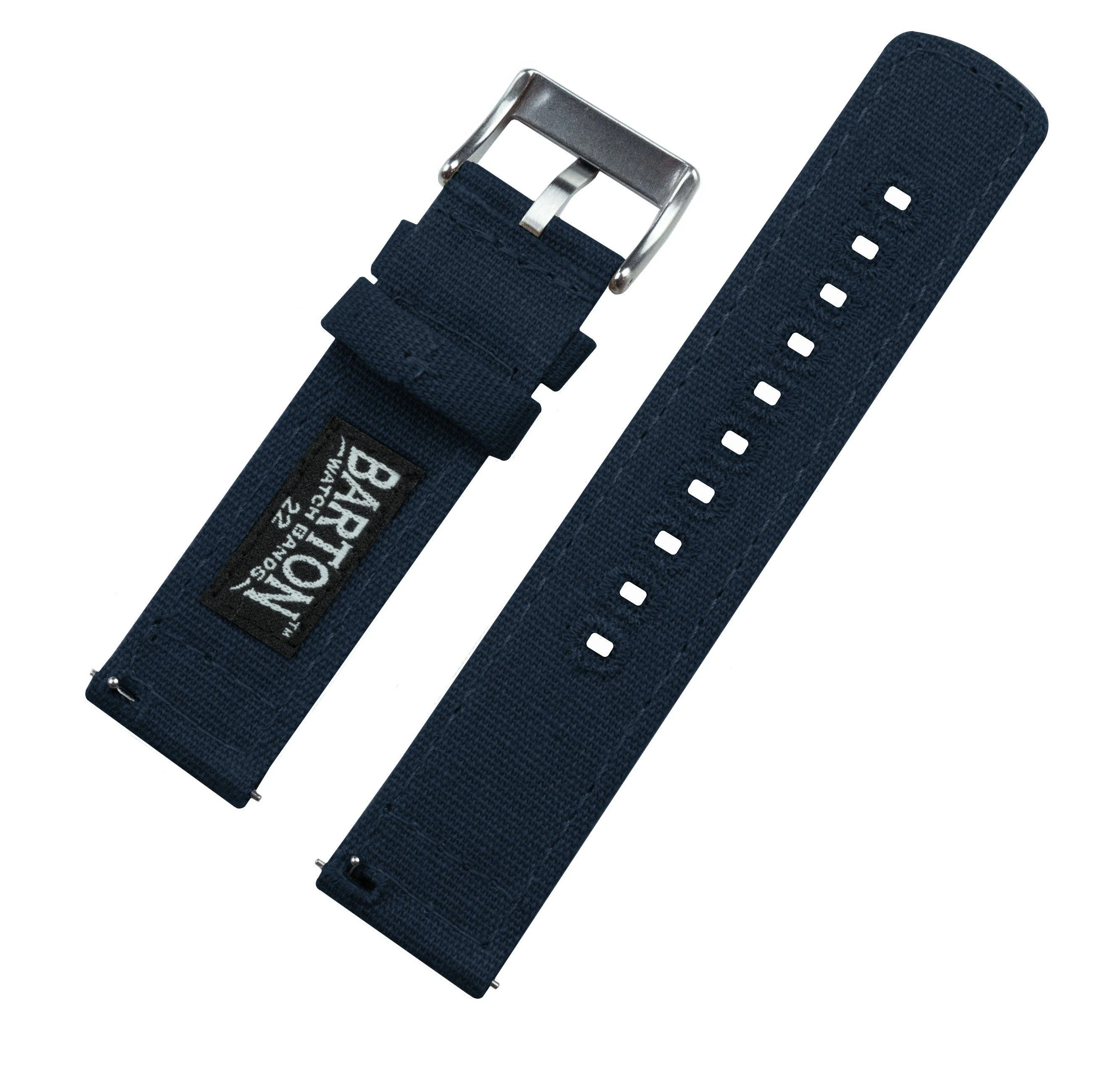 Navy Premium Canvas Watch Band - Image 3