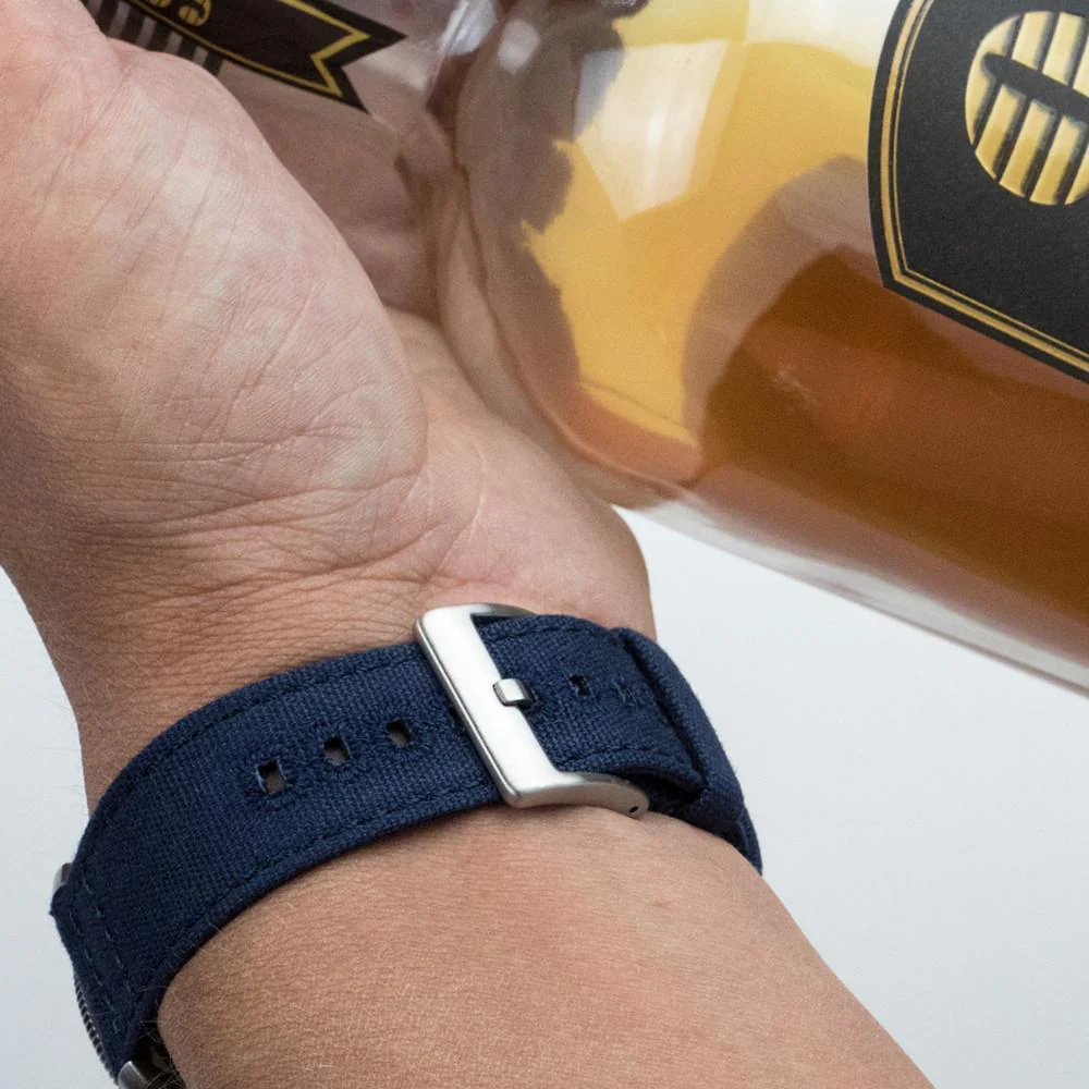 Navy Premium Canvas Watch Band - Image 6
