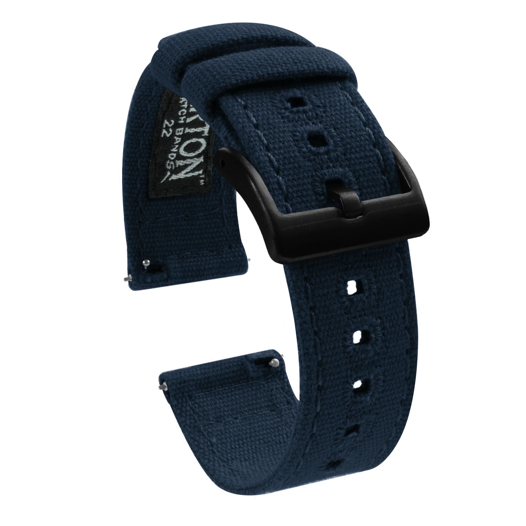 Navy Premium Canvas Watch Band - Image 8