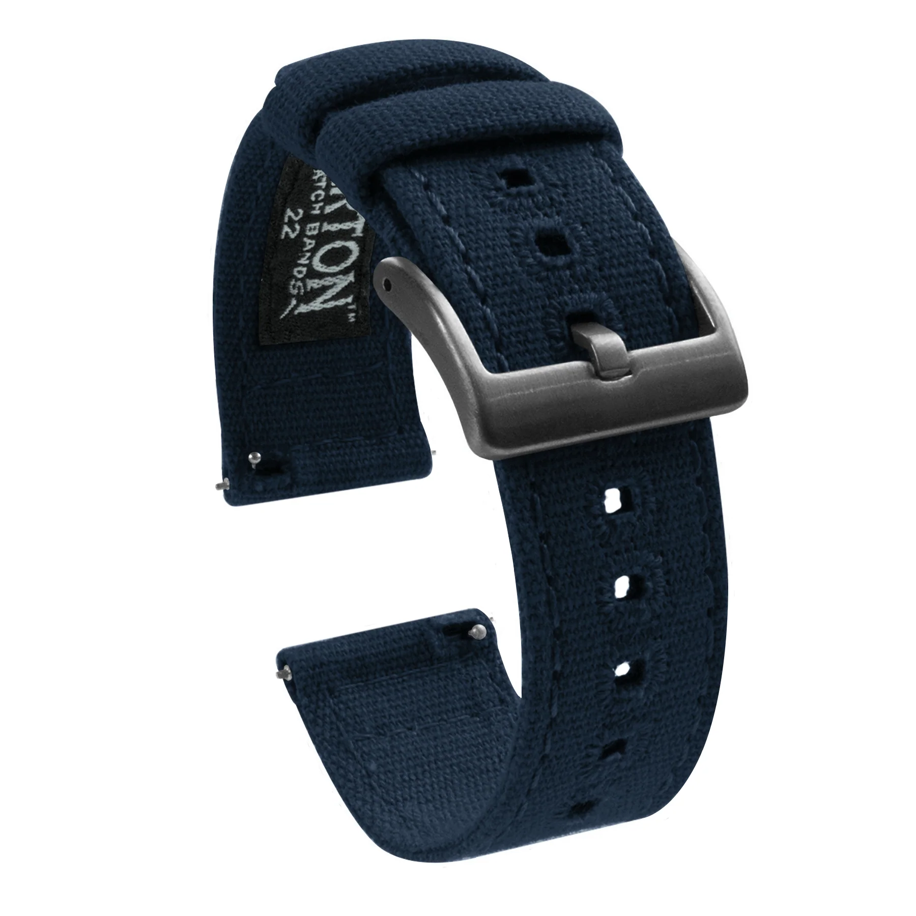 Navy Premium Canvas Watch Band - Image 9