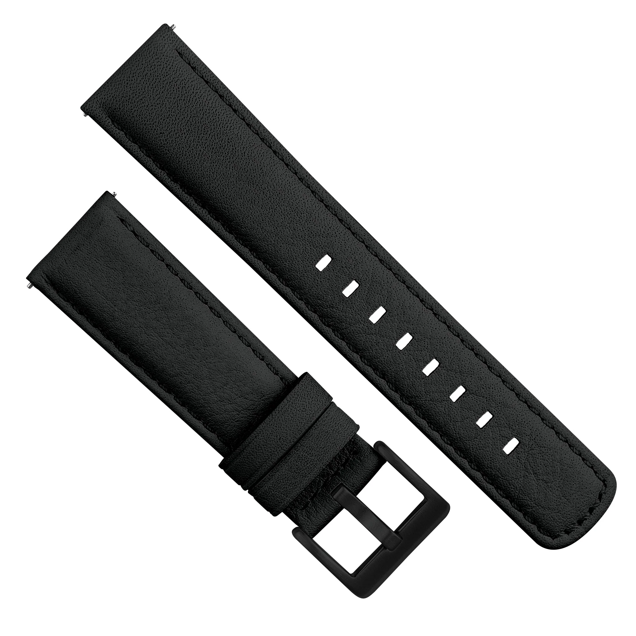 Omega Moonswatch Black Pittards Performance Leather Black Stitching Watch Band - Image 4