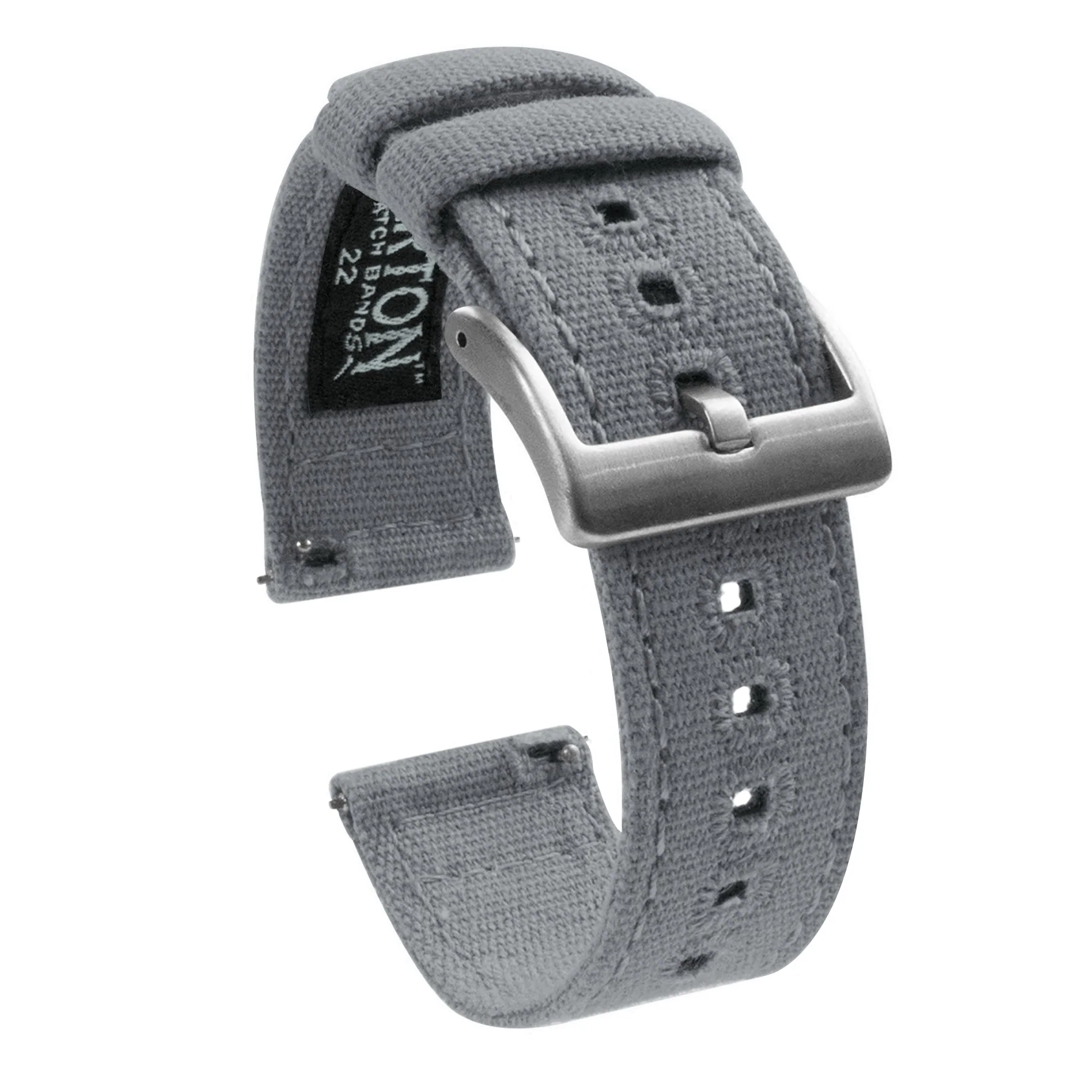 Omega Moonswatch Cool Grey Canvas Watch Band - Image 4