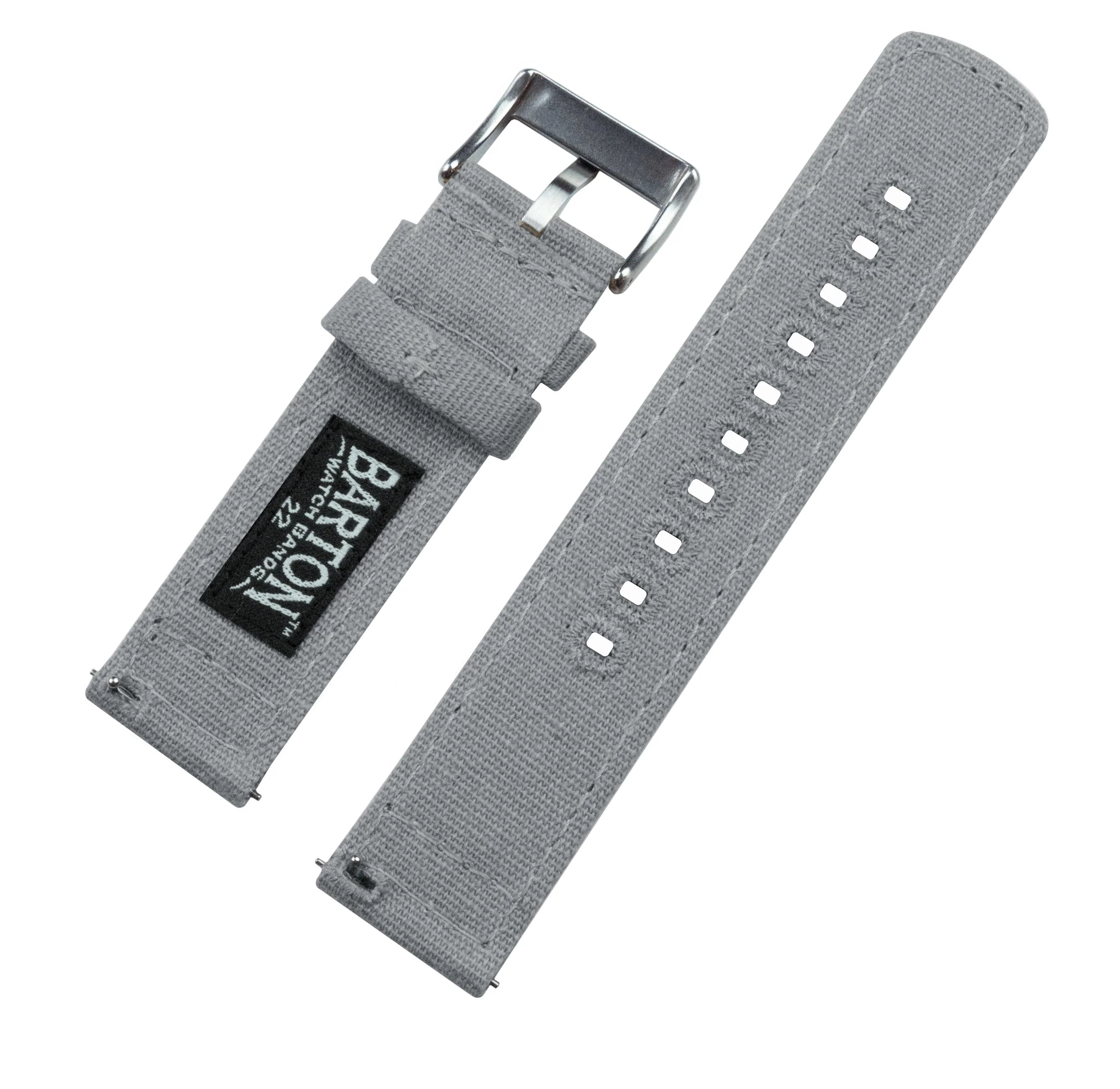 Omega Moonswatch Cool Grey Canvas Watch Band - Image 7