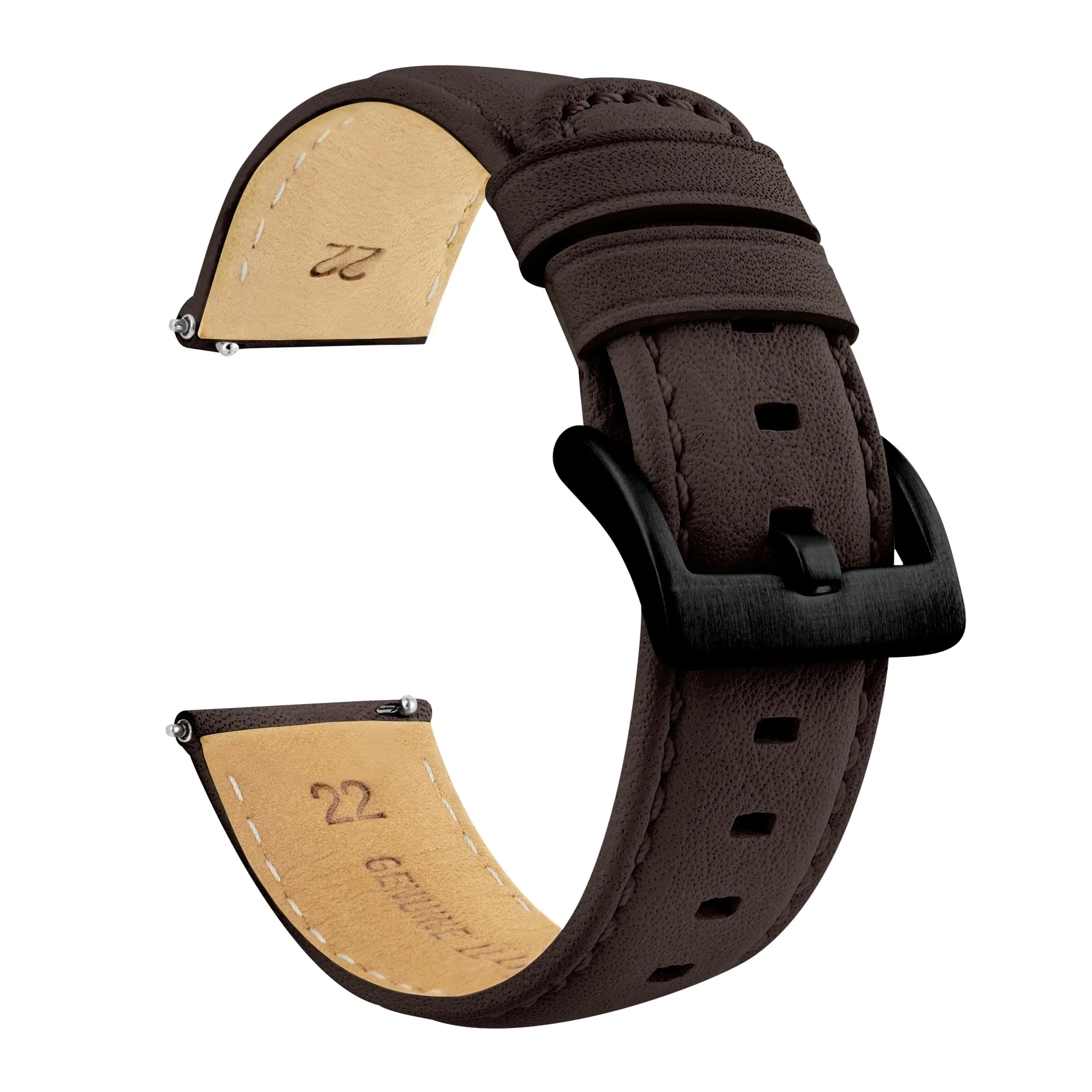 Omega Moonswatch Dark Brown Pittards Performance Leather Brown Stitching Watch Band - Image 6