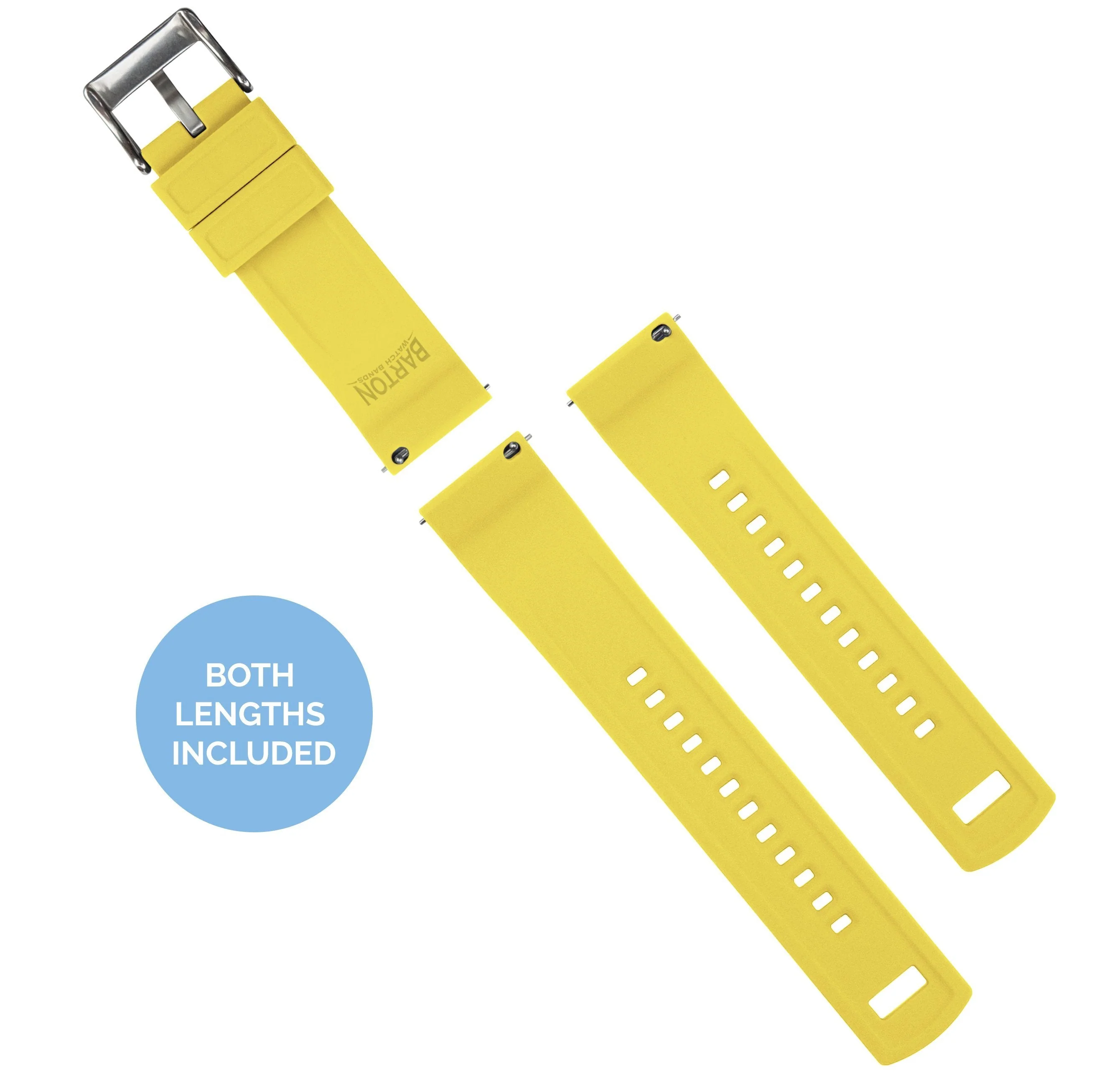 Omega Moonswatch Elite Silicone Black Top Yellow Bottom Watch Band - Image 5