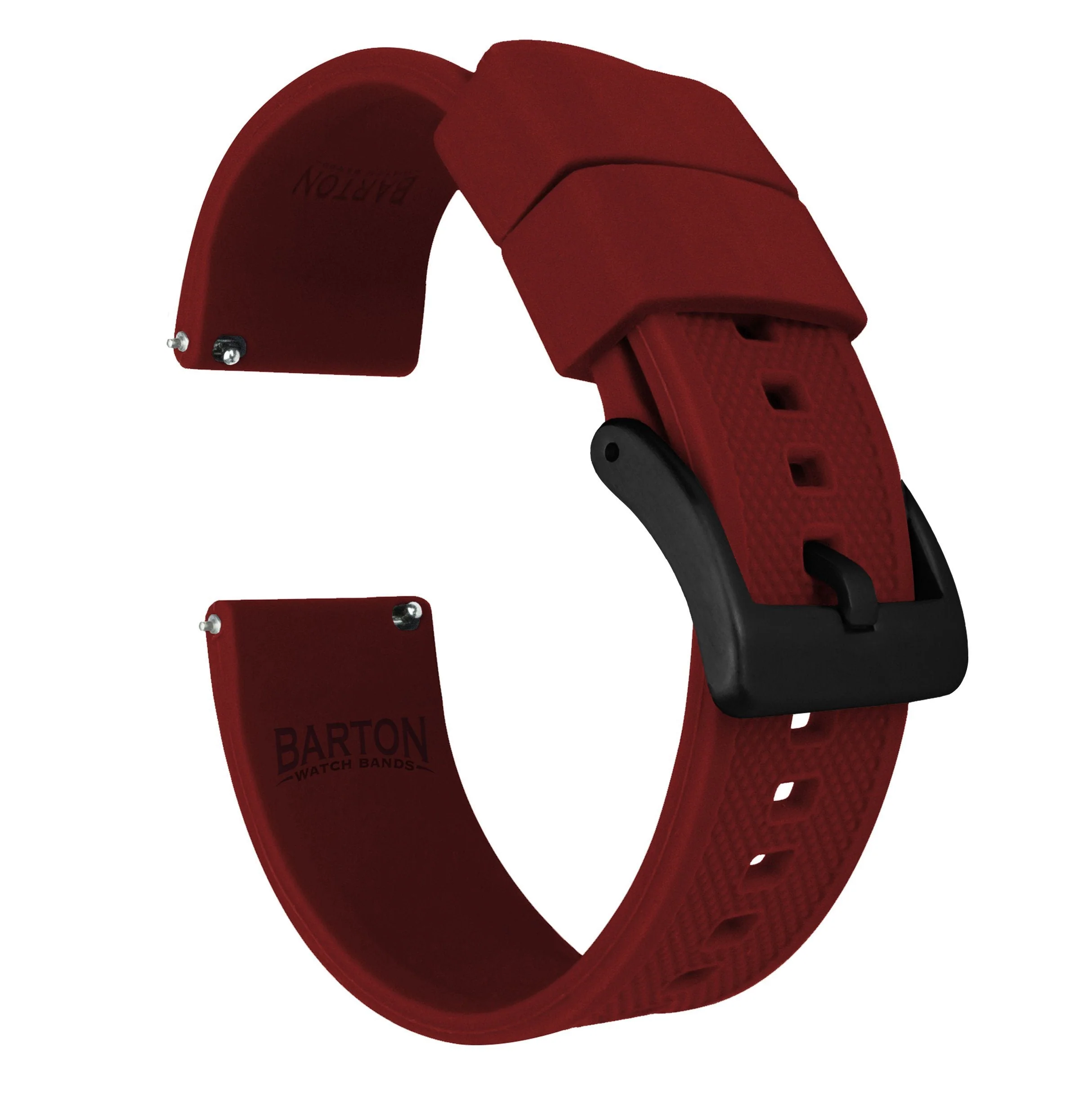 Omega Moonswatch Elite Silicone Crimson Red Watch Band - Image 3