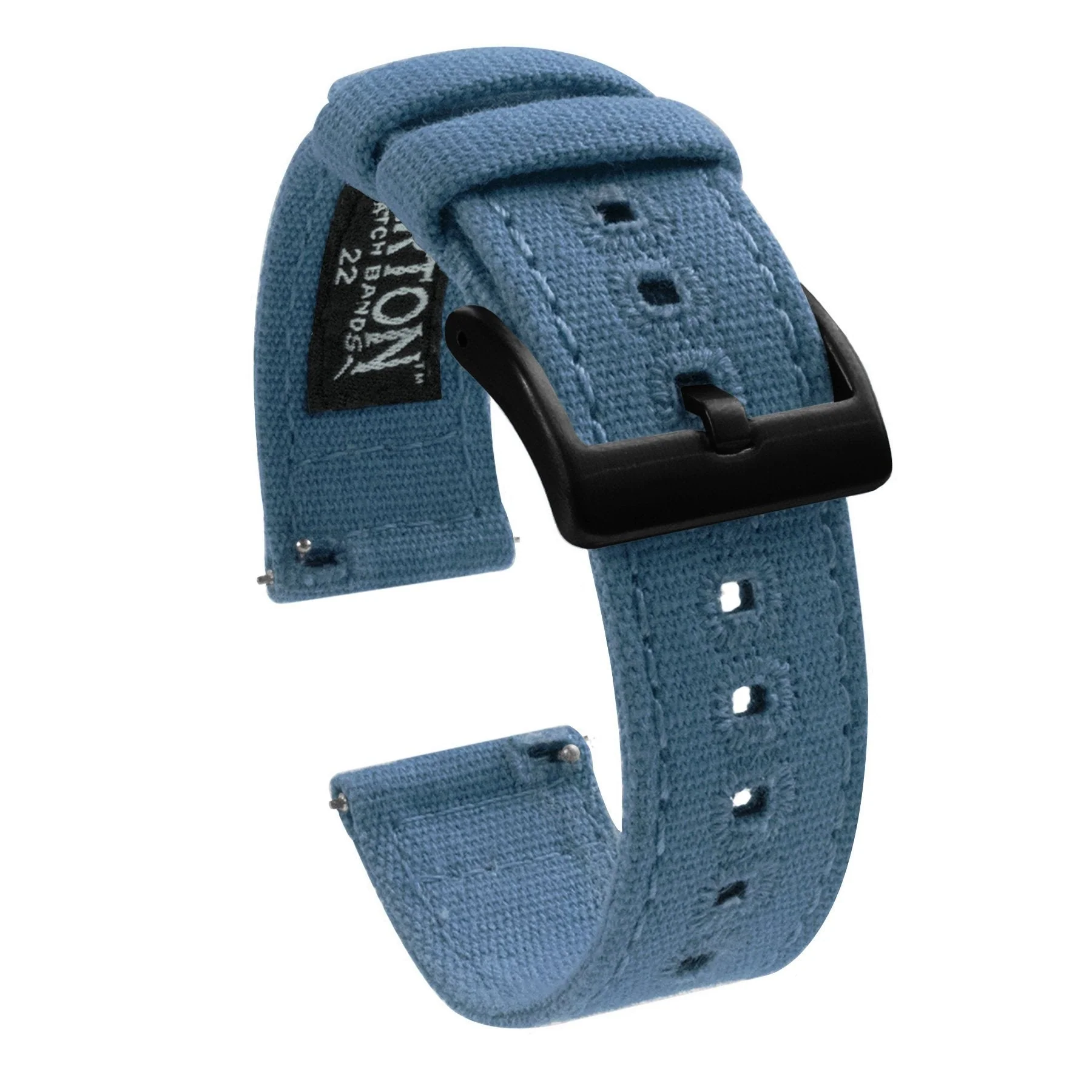Omega Moonswatch Nantucket Blue Canvas Watch Band - Image 3