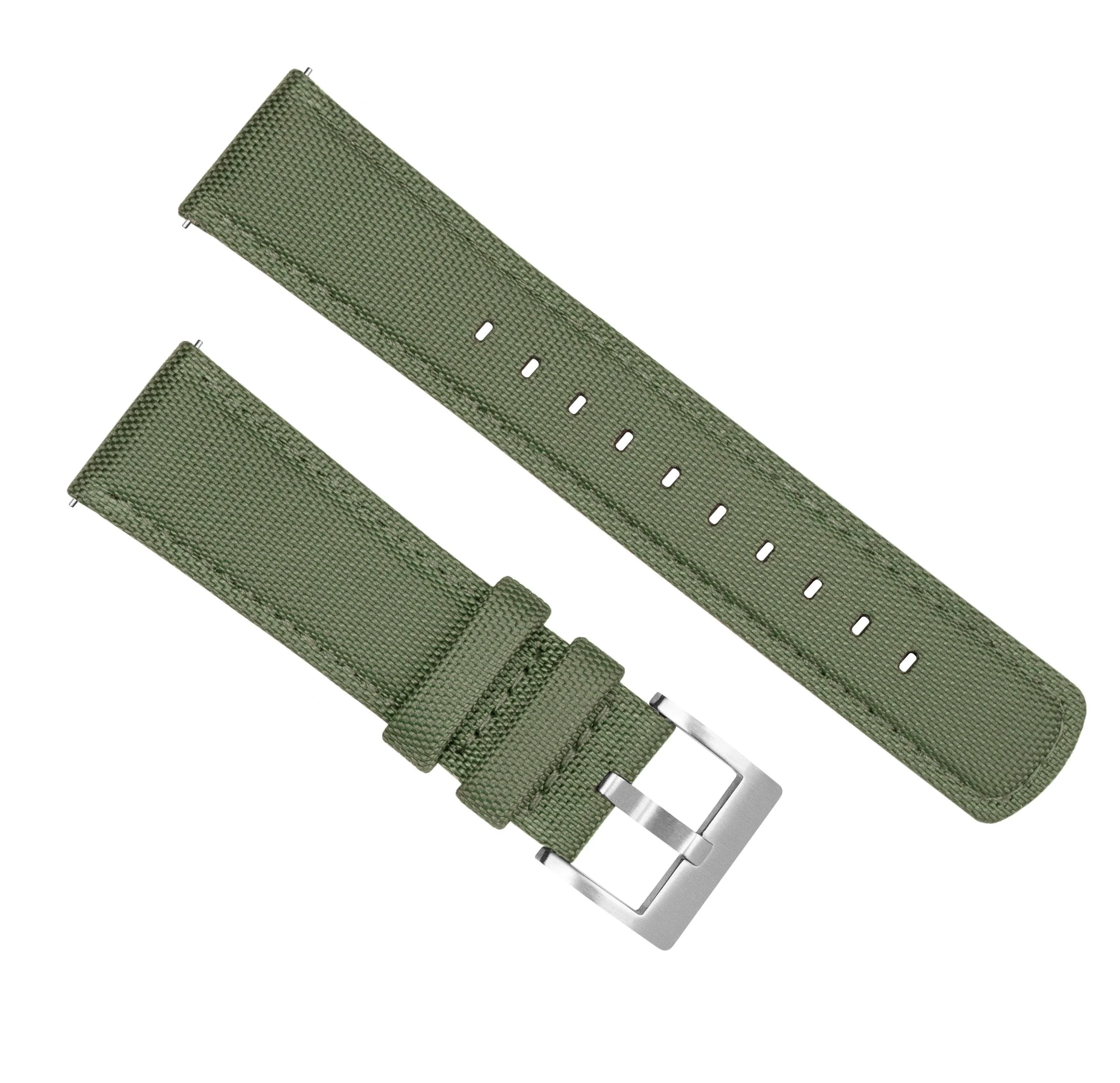 Omega Moonswatch Sailcloth Quick Release Army Green Watch Band - Image 4