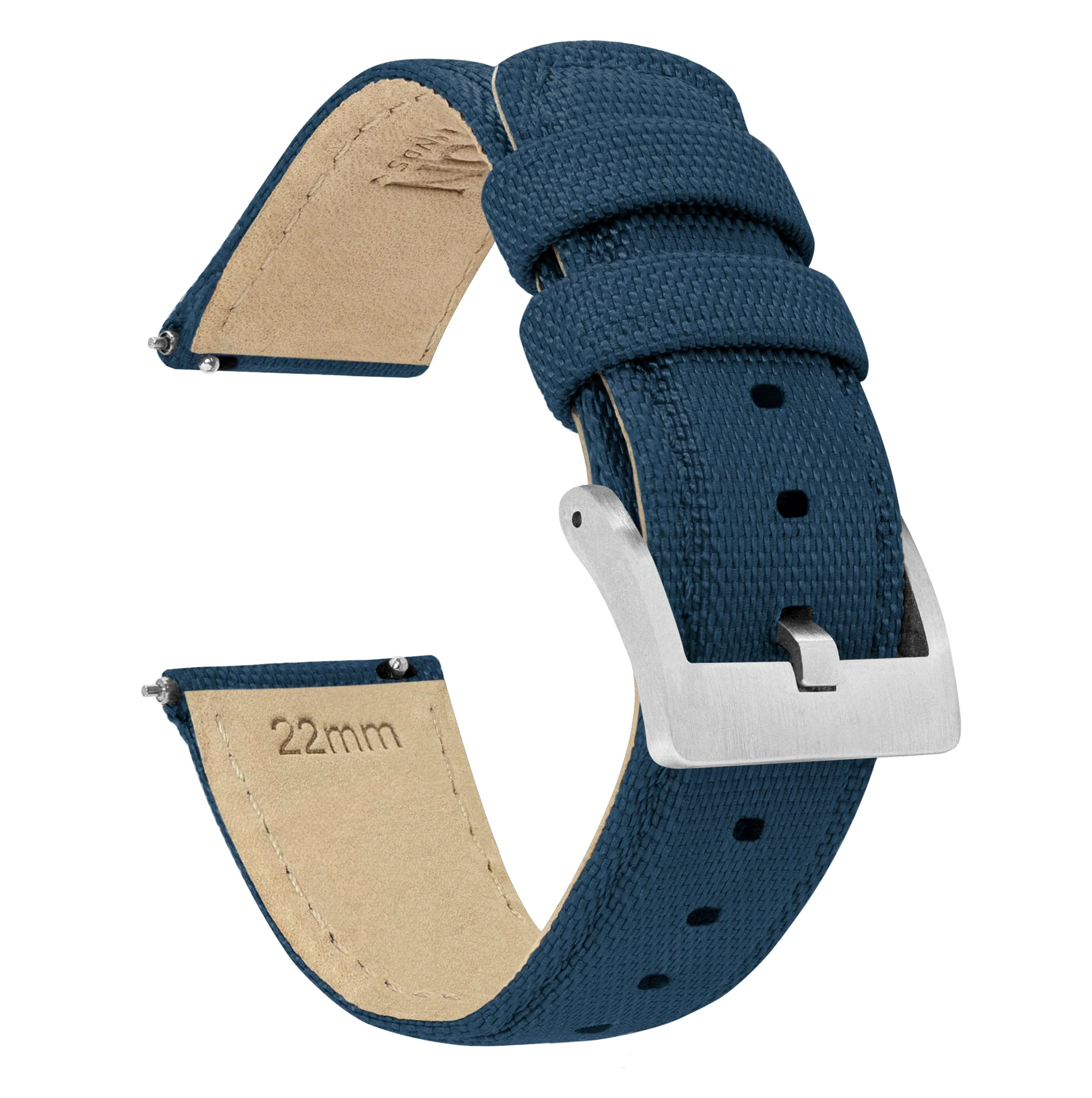 Omega Moonswatch Sailcloth Quick Release Navy Blue Watch Band - Image 2