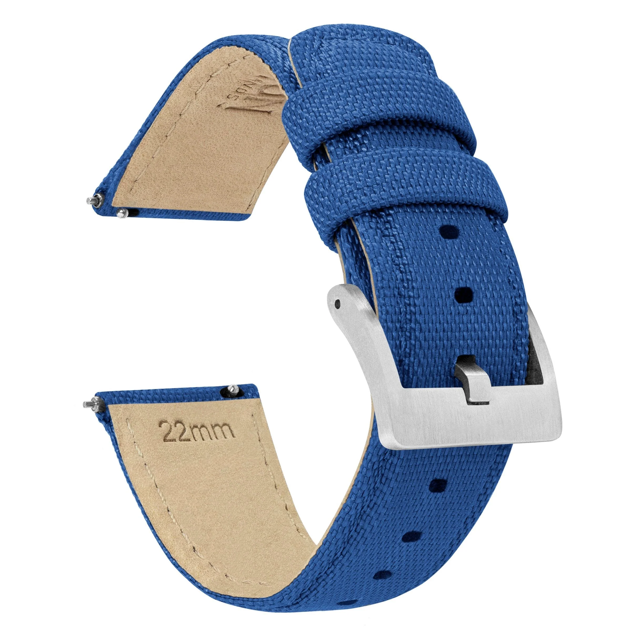 Omega Moonswatch Sailcloth Quick Release Royal Blue Watch Band - Image 2