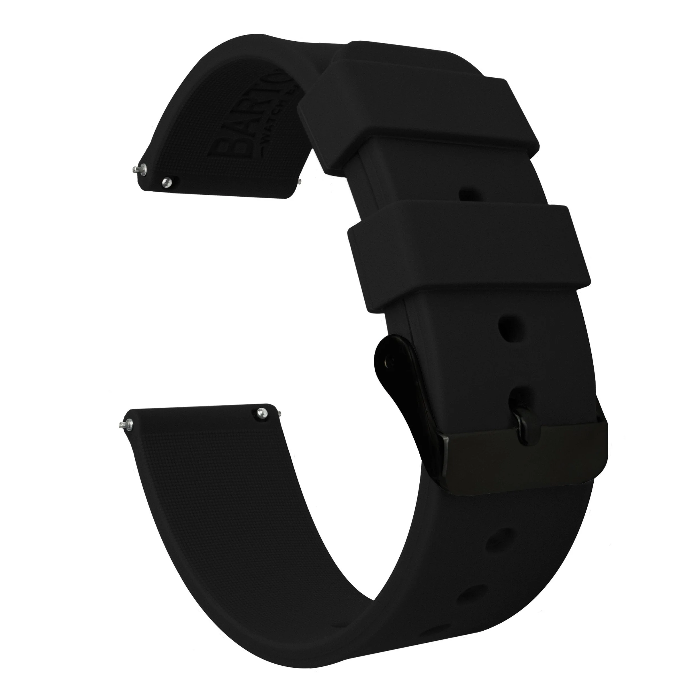 Omega Moonswatch Silicone Black Watch Band - Image 2
