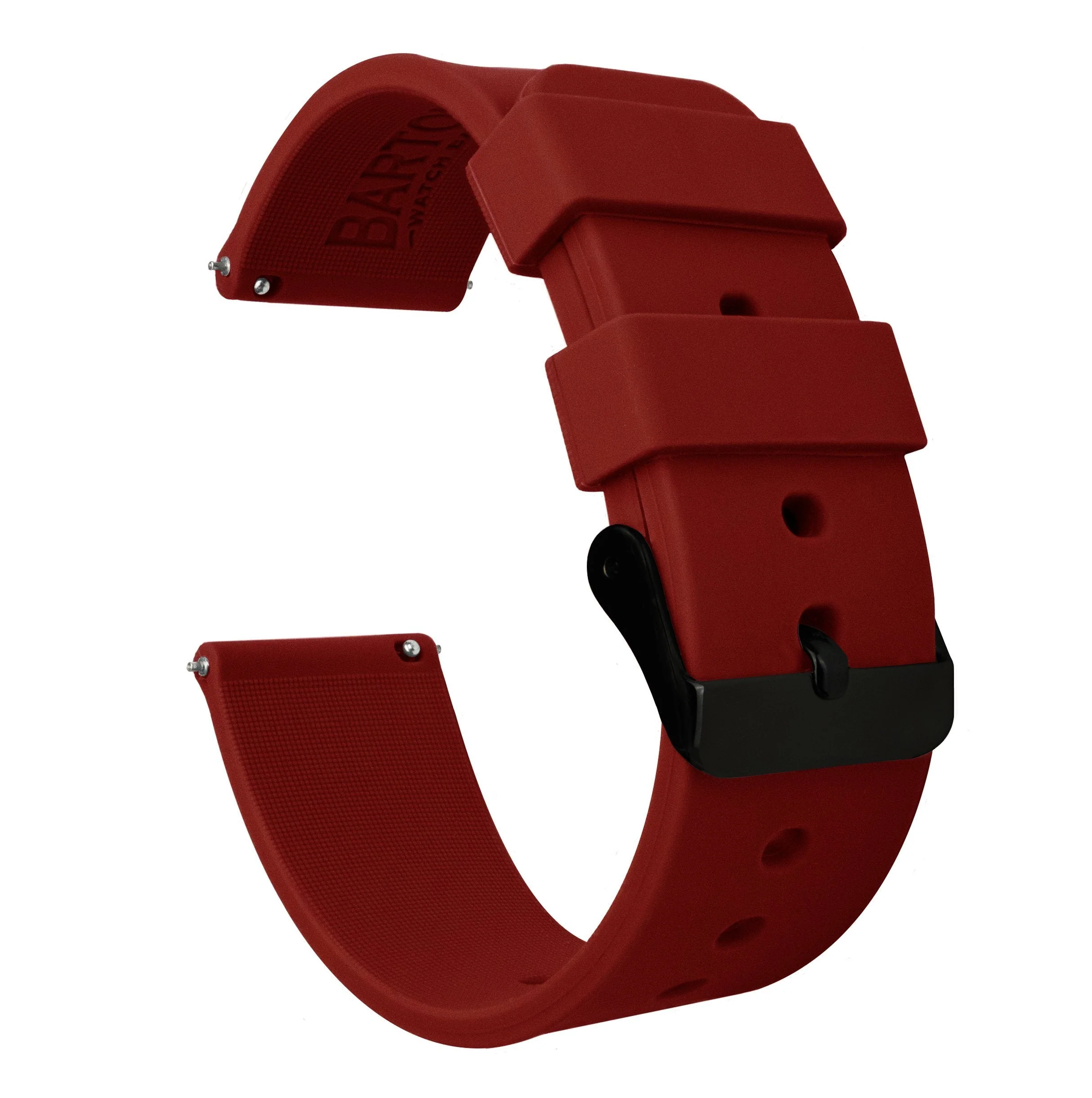 Omega Moonswatch Silicone Crimson Red Watch Band - Image 2