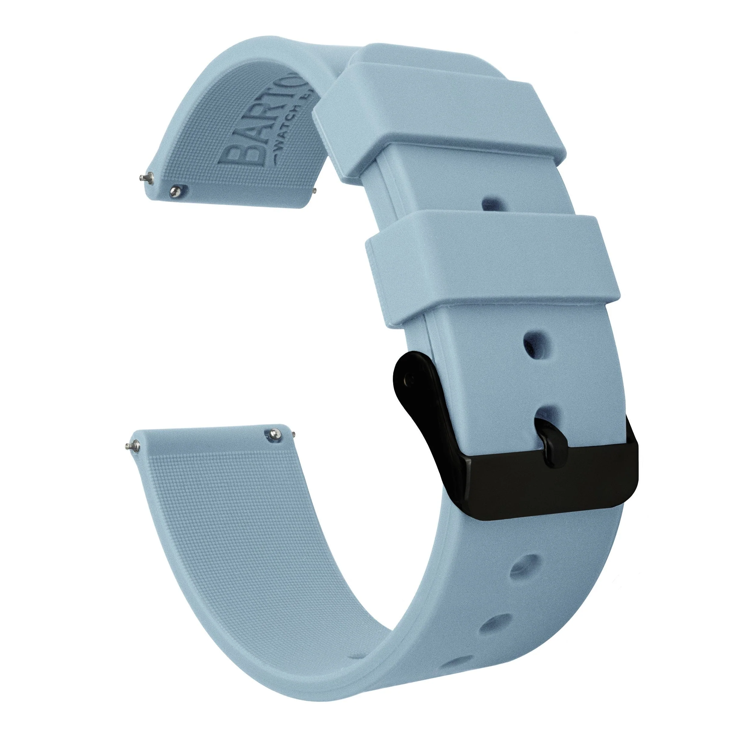 Omega Moonswatch Silicone Soft Blue Watch Band - Image 2