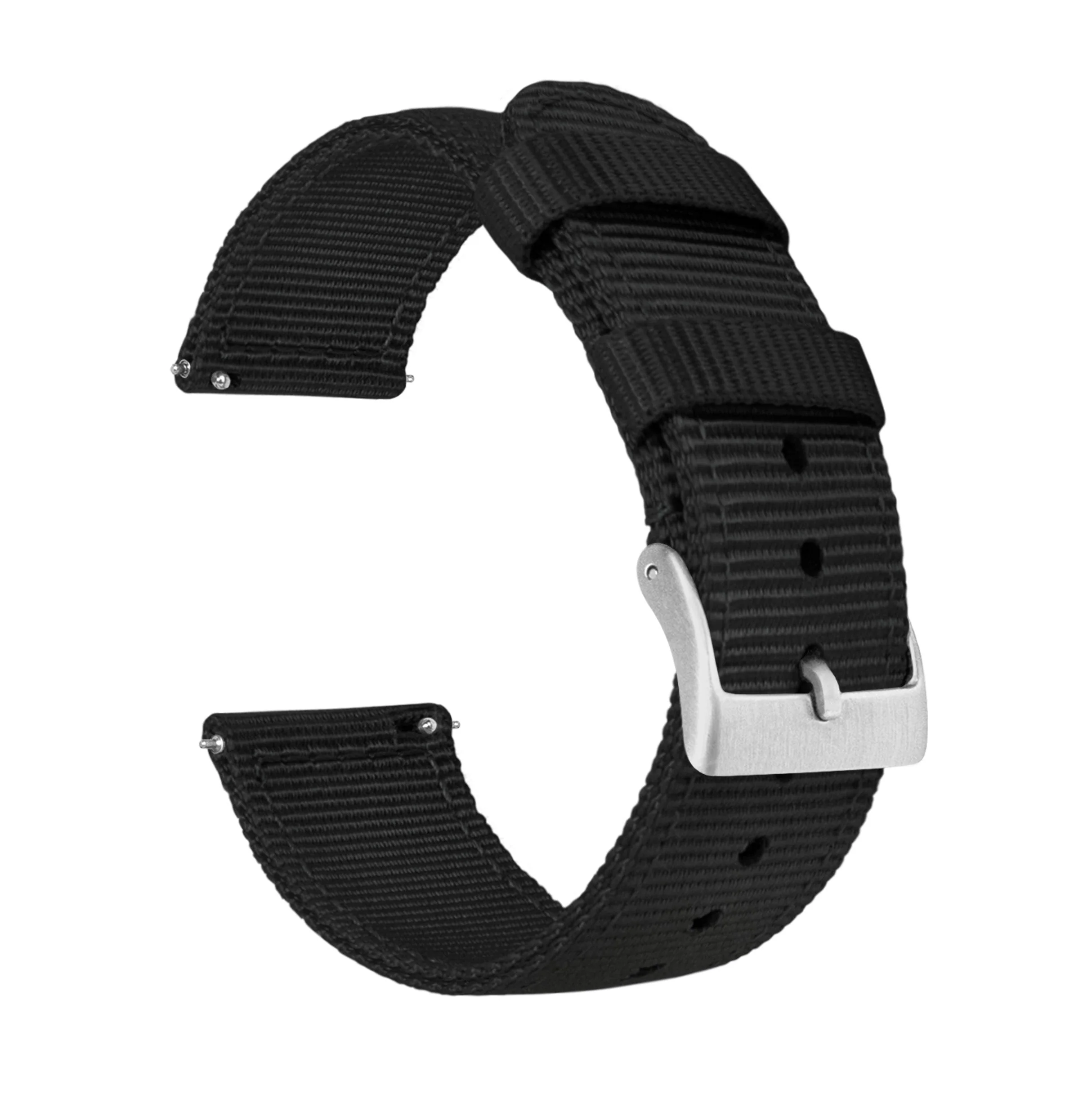 Omega Moonswatch Two Piece NATO® style Black Watch Band - Image 2