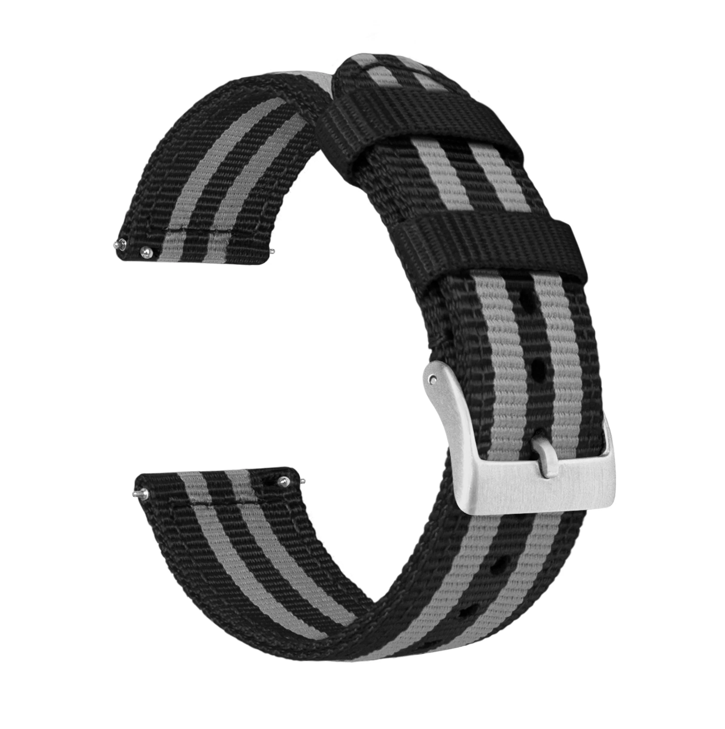 Omega Moonswatch Two Piece NATO® style Black Smoke Bond Watch Band - Image 2