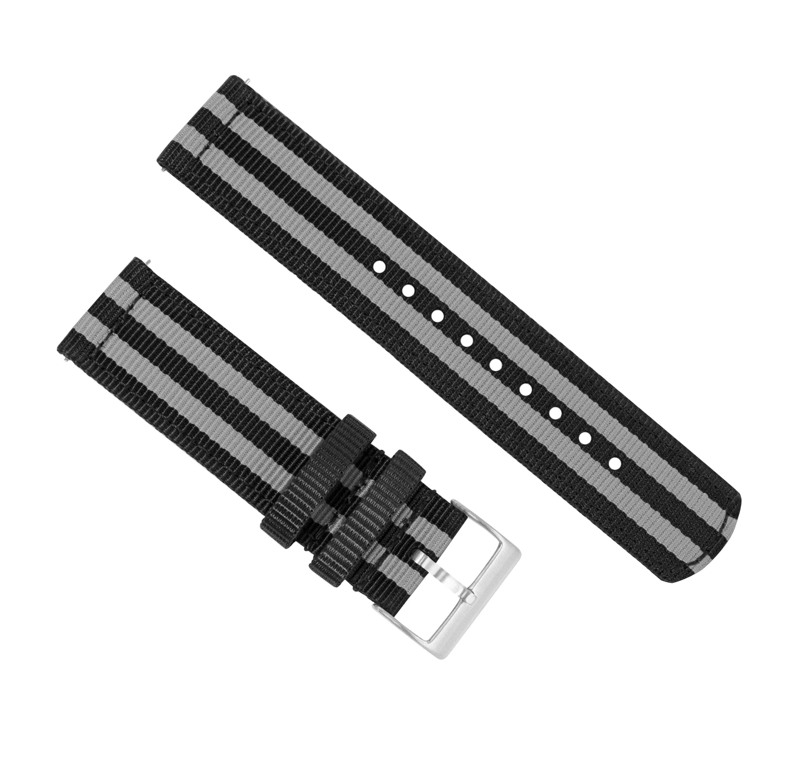 Omega Moonswatch Two Piece NATO® style Black Smoke Bond Watch Band - Image 4